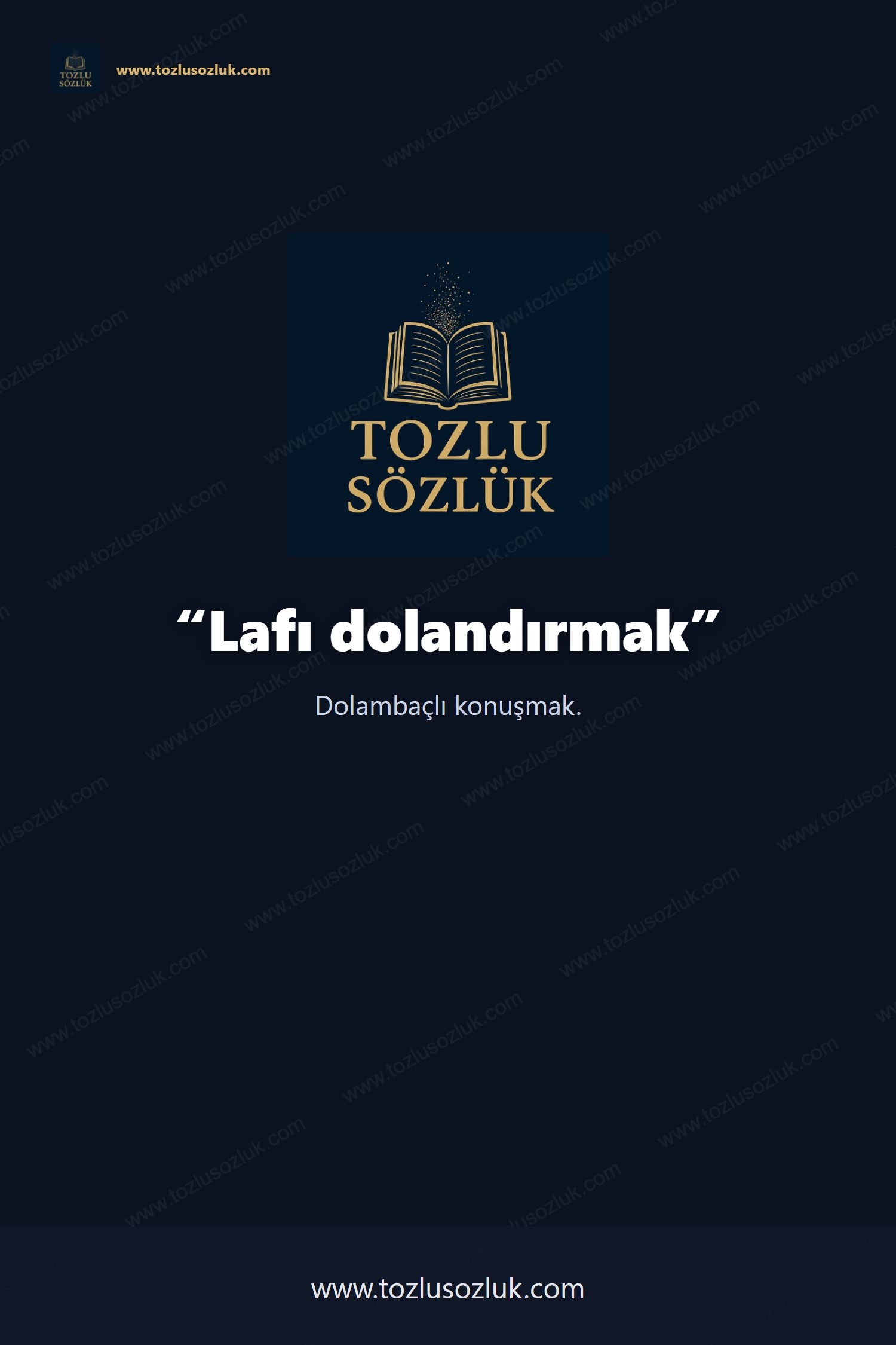 Lafı dolandırmak Pinterest görseli