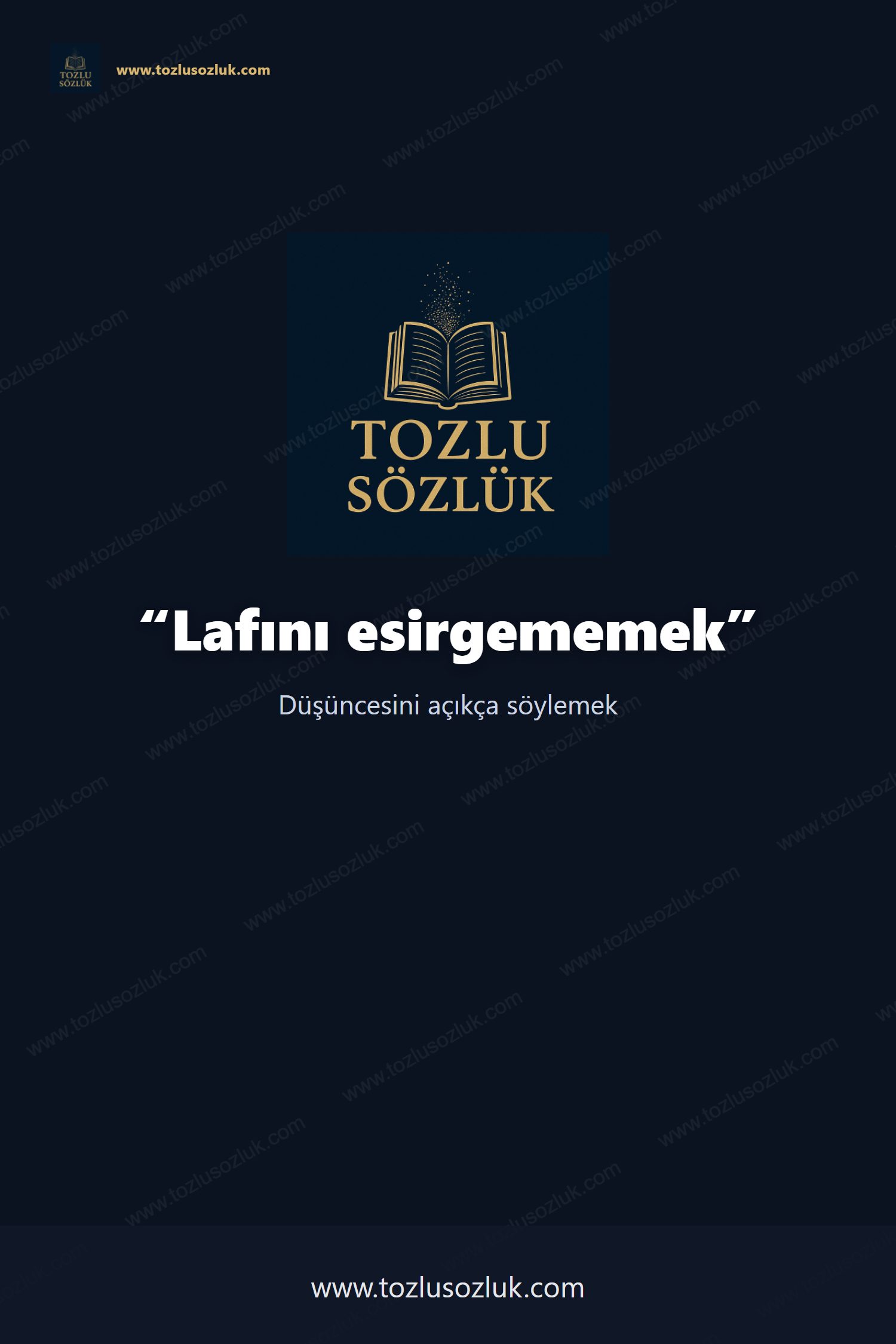 Lafını esirgememek Pinterest görseli