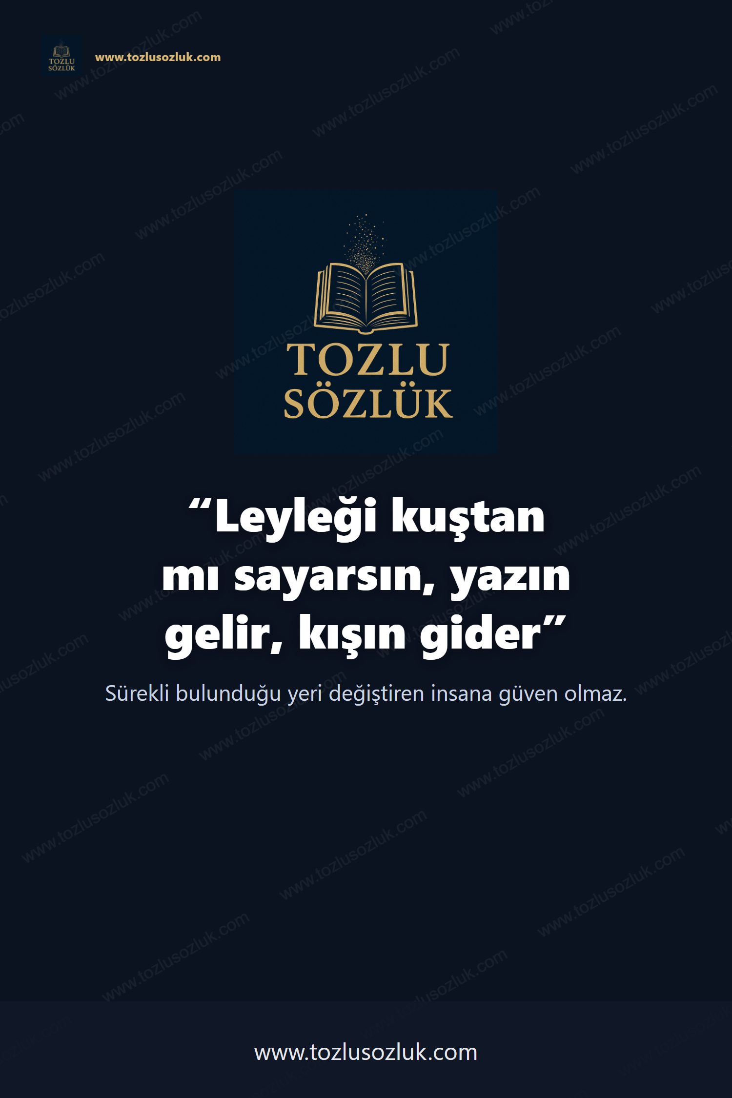 Leyleği kuştan mı sayarsın, yazın gelir, kışın gider Pinterest görseli