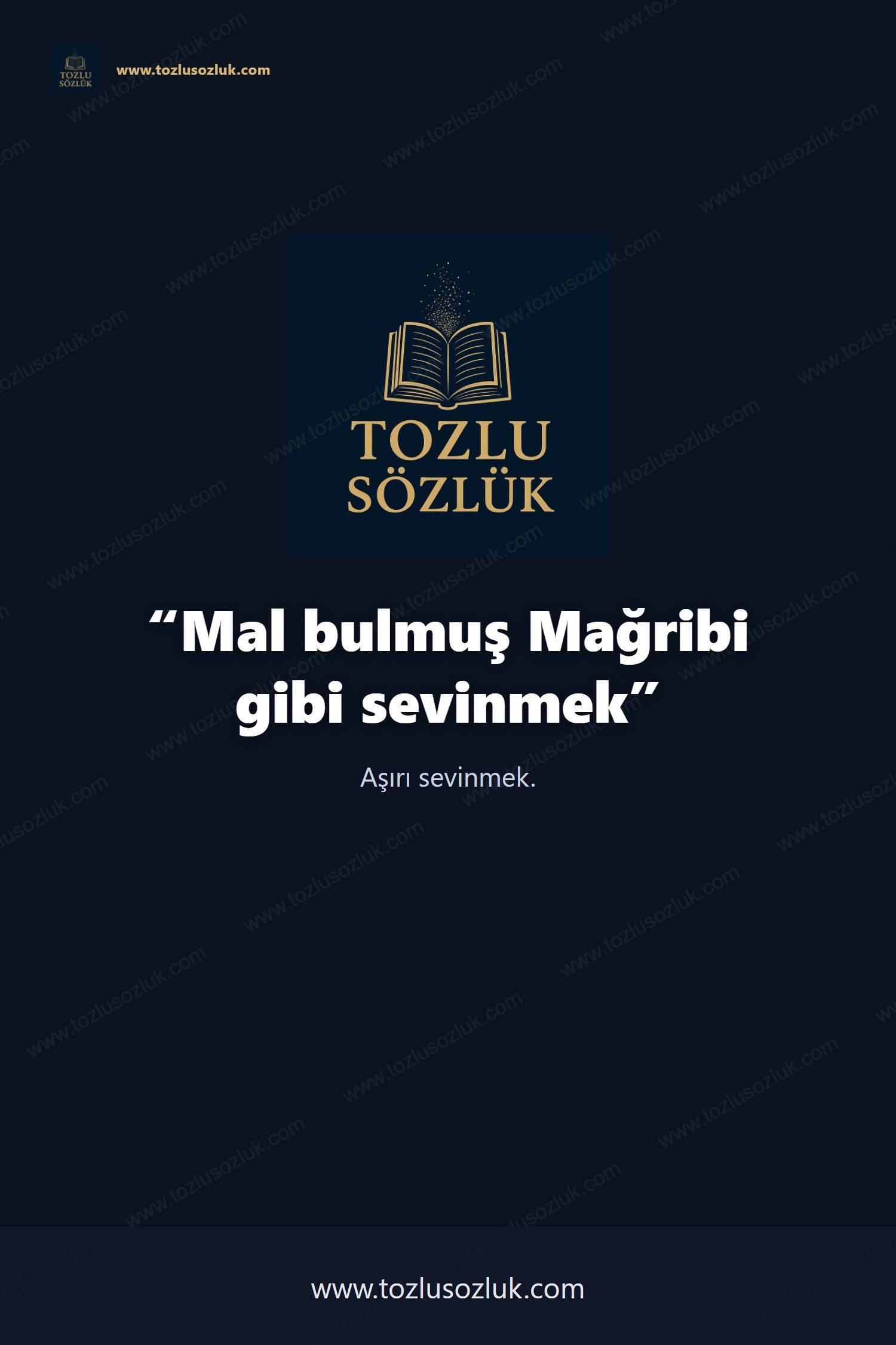 Mal bulmuş Mağribi gibi sevinmek Pinterest görseli
