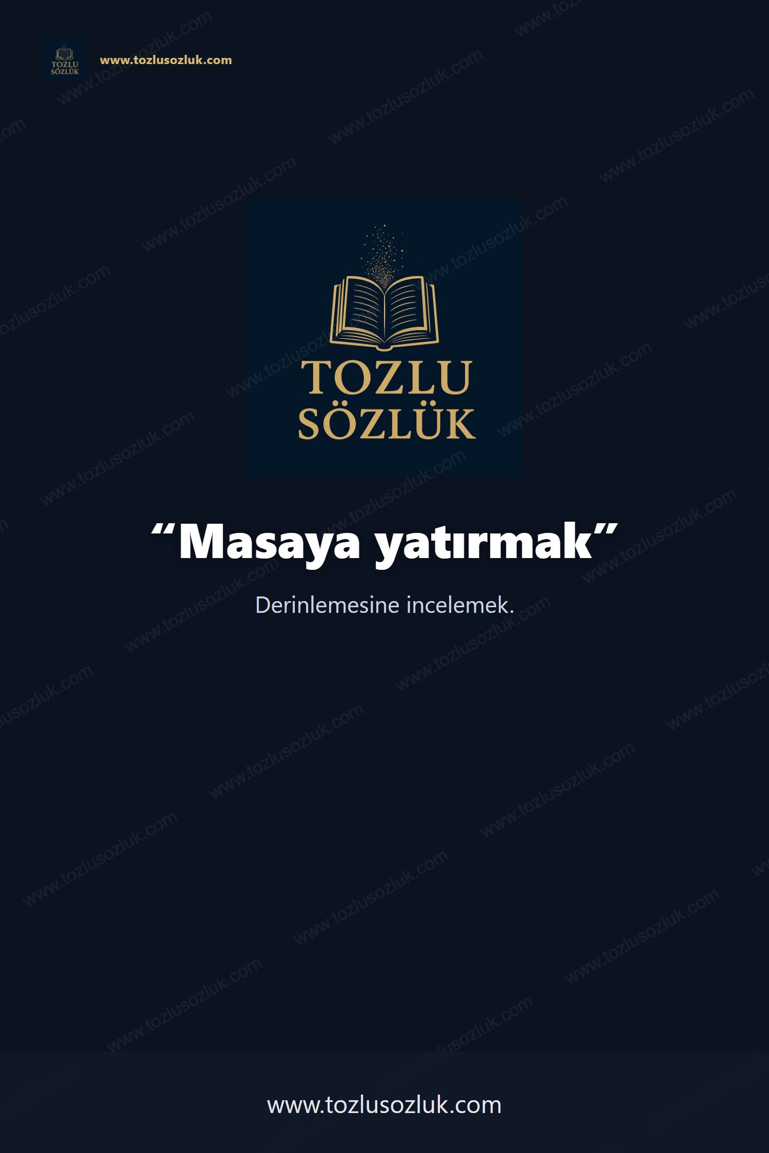 Masaya yatırmak Pinterest görseli