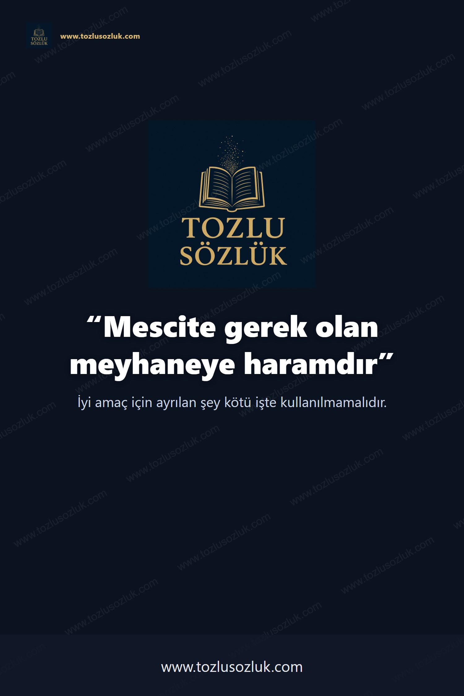 Mescite gerek olan meyhaneye haramdır Pinterest görseli