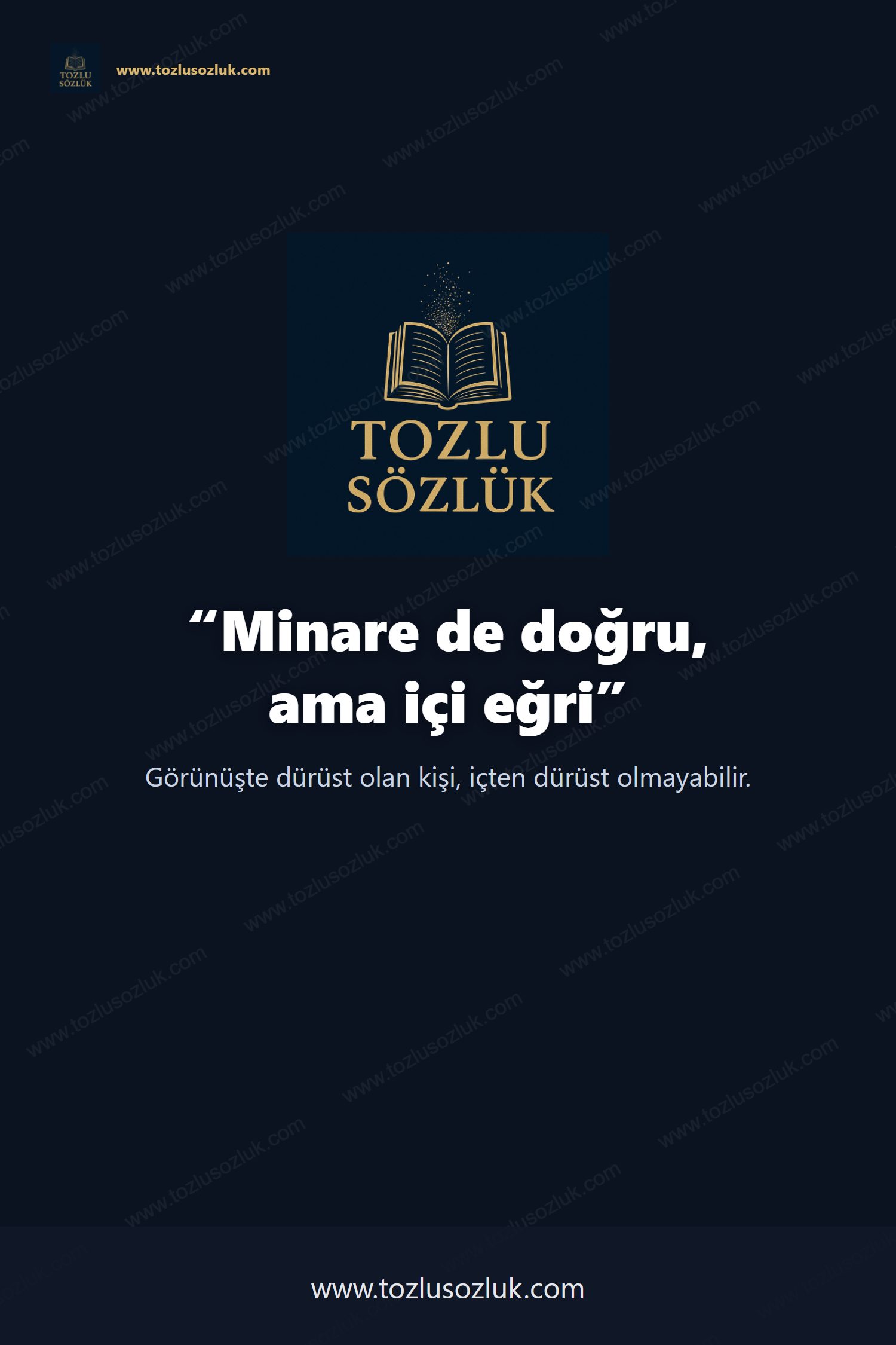 Minare de doğru, ama içi eğri Pinterest görseli