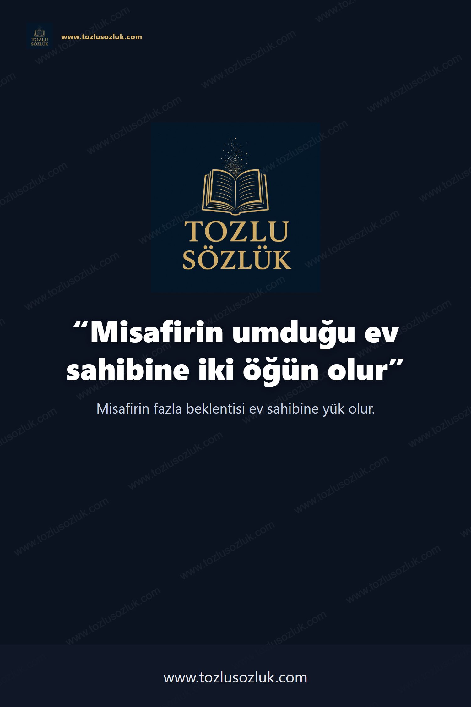 Misafirin umduğu ev sahibine iki öğün olur Pinterest görseli