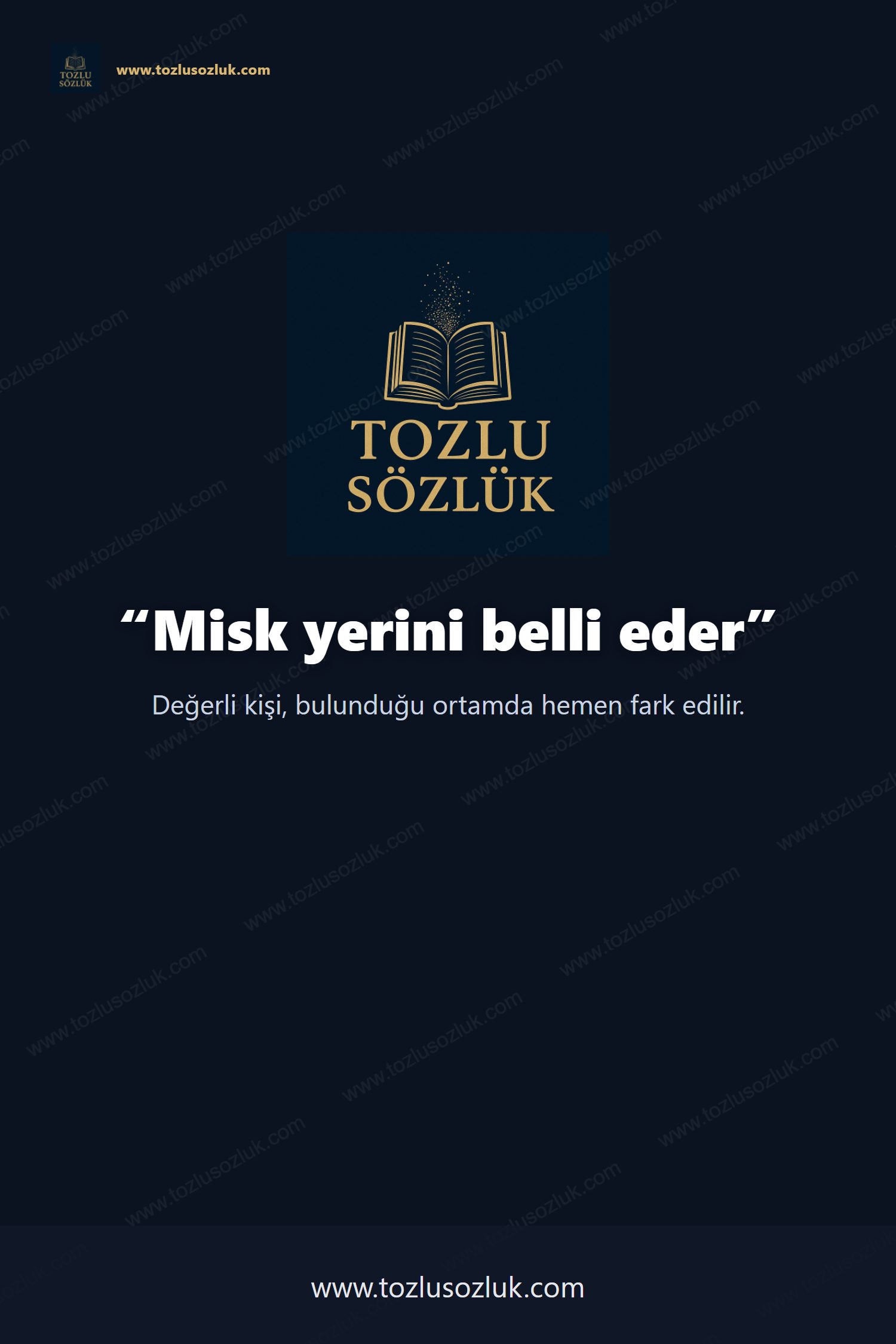 Misk yerini belli eder Pinterest görseli