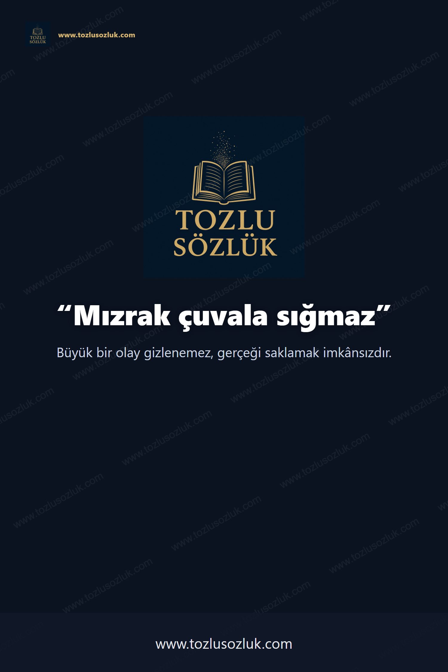 Mızrak çuvala sığmaz Pinterest görseli