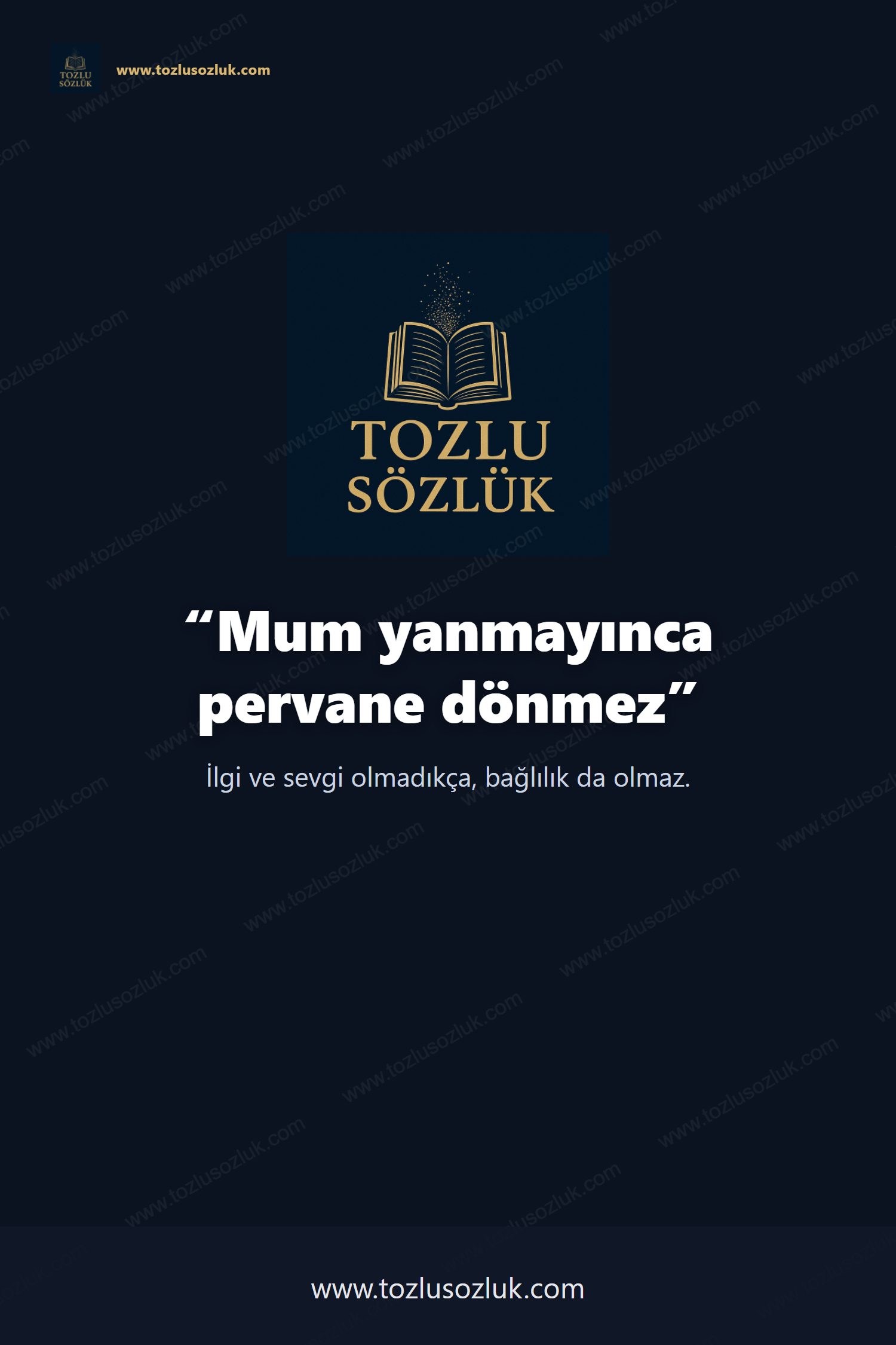 Mum yanmayınca pervane dönmez Pinterest görseli