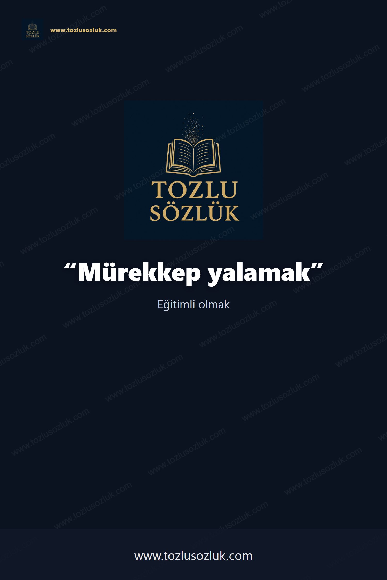 Mürekkep yalamak Pinterest görseli