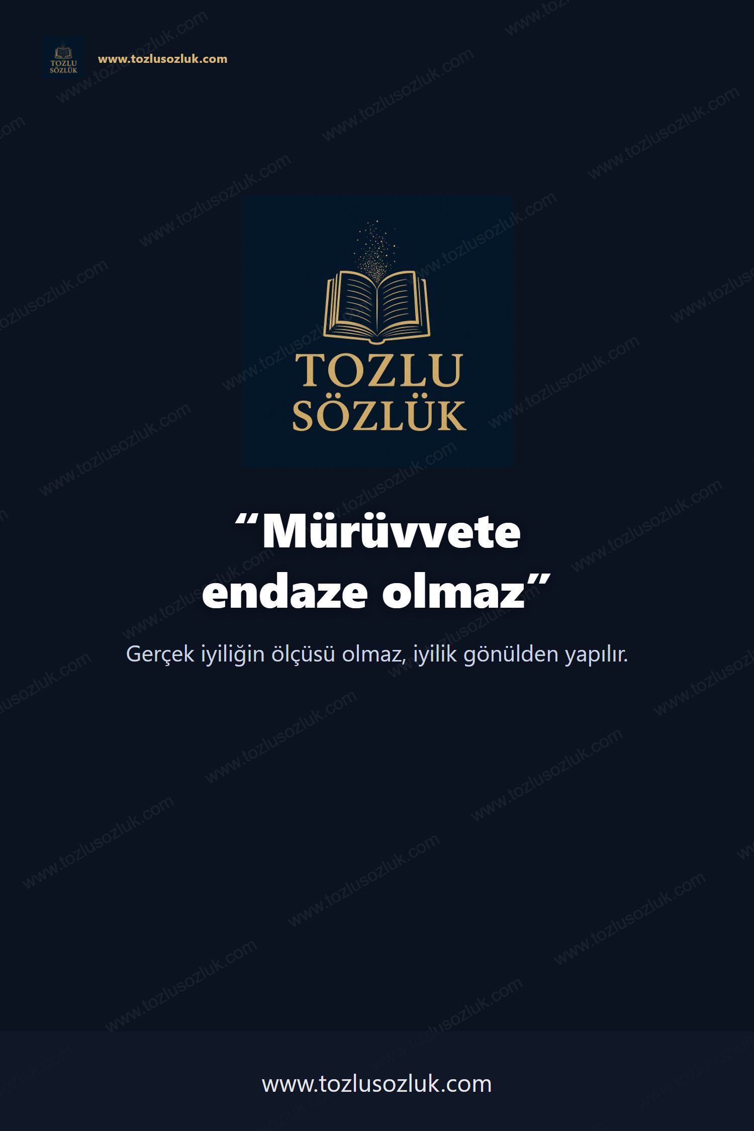 Mürüvvete endaze olmaz Pinterest görseli