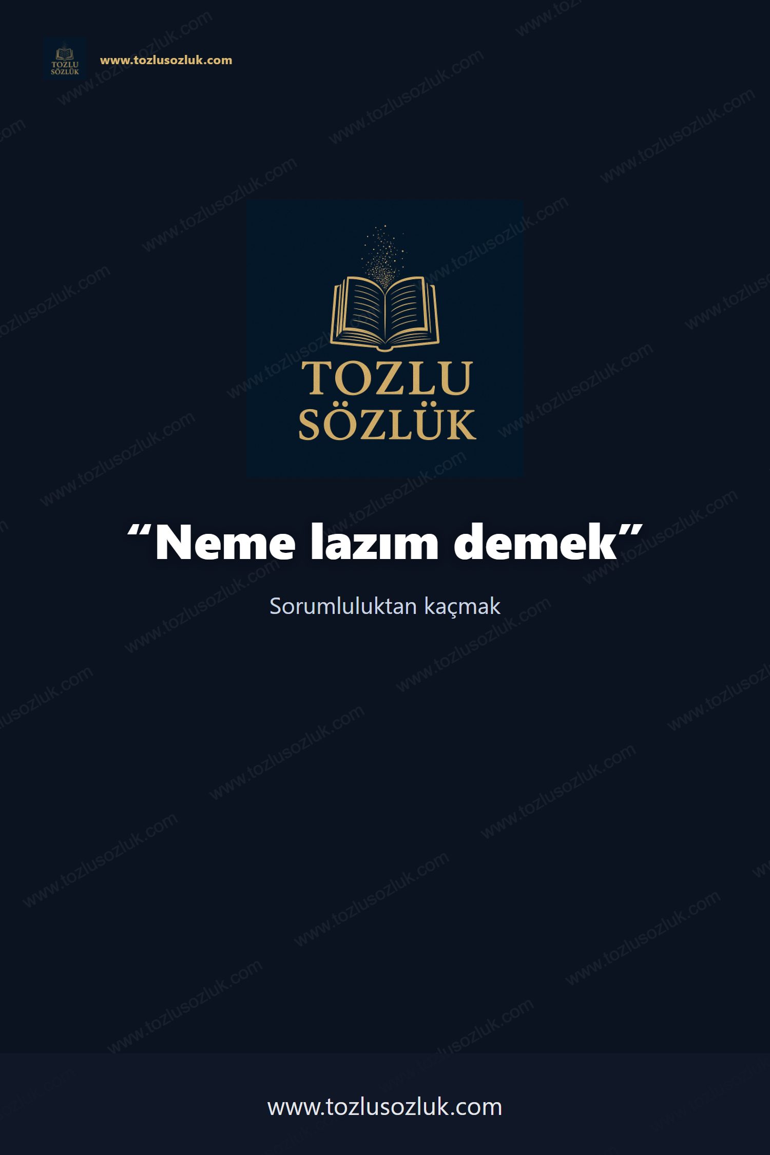 Neme lazım demek Pinterest görseli