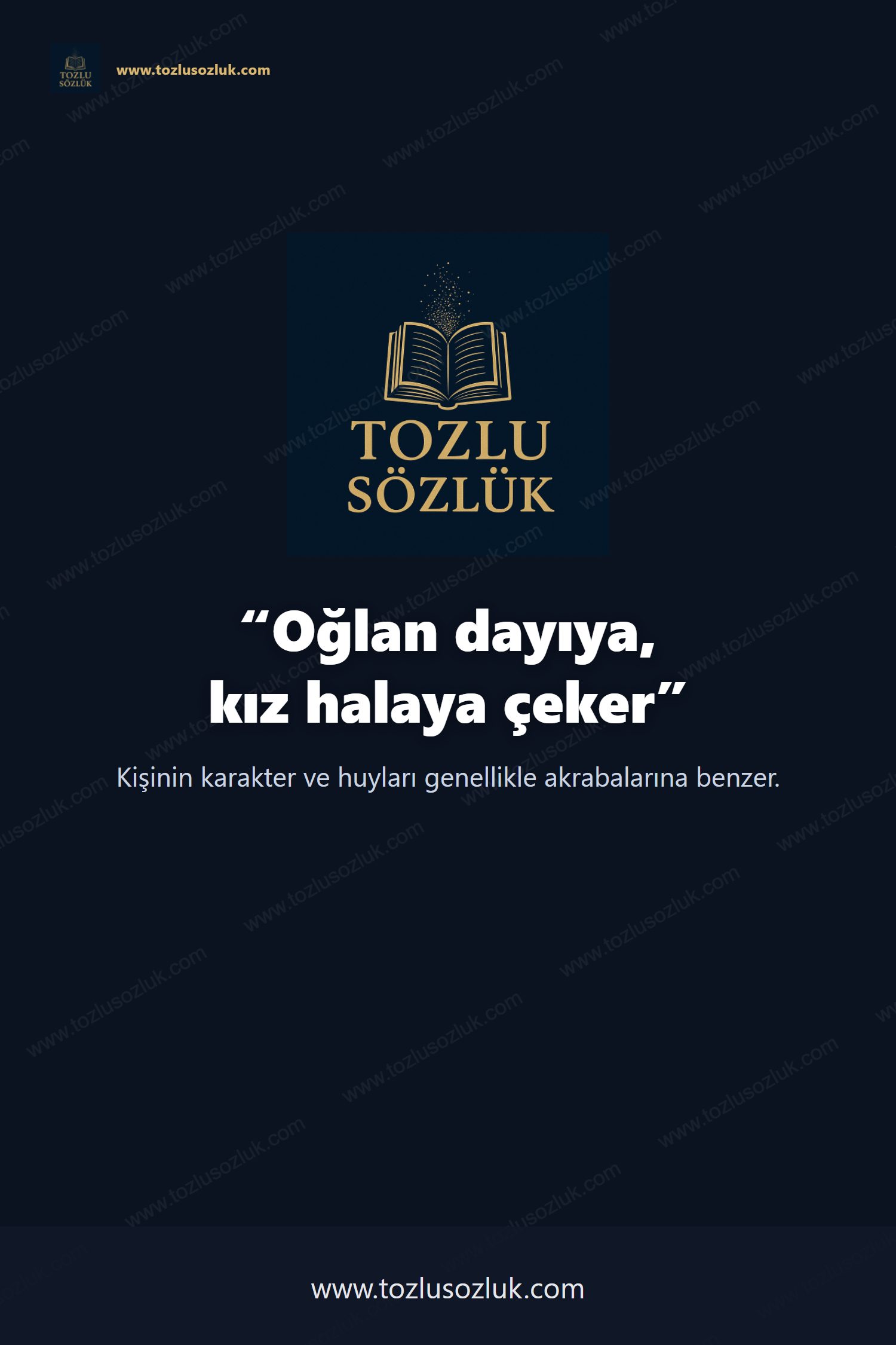 Oğlan dayıya, kız halaya çeker Pinterest görseli