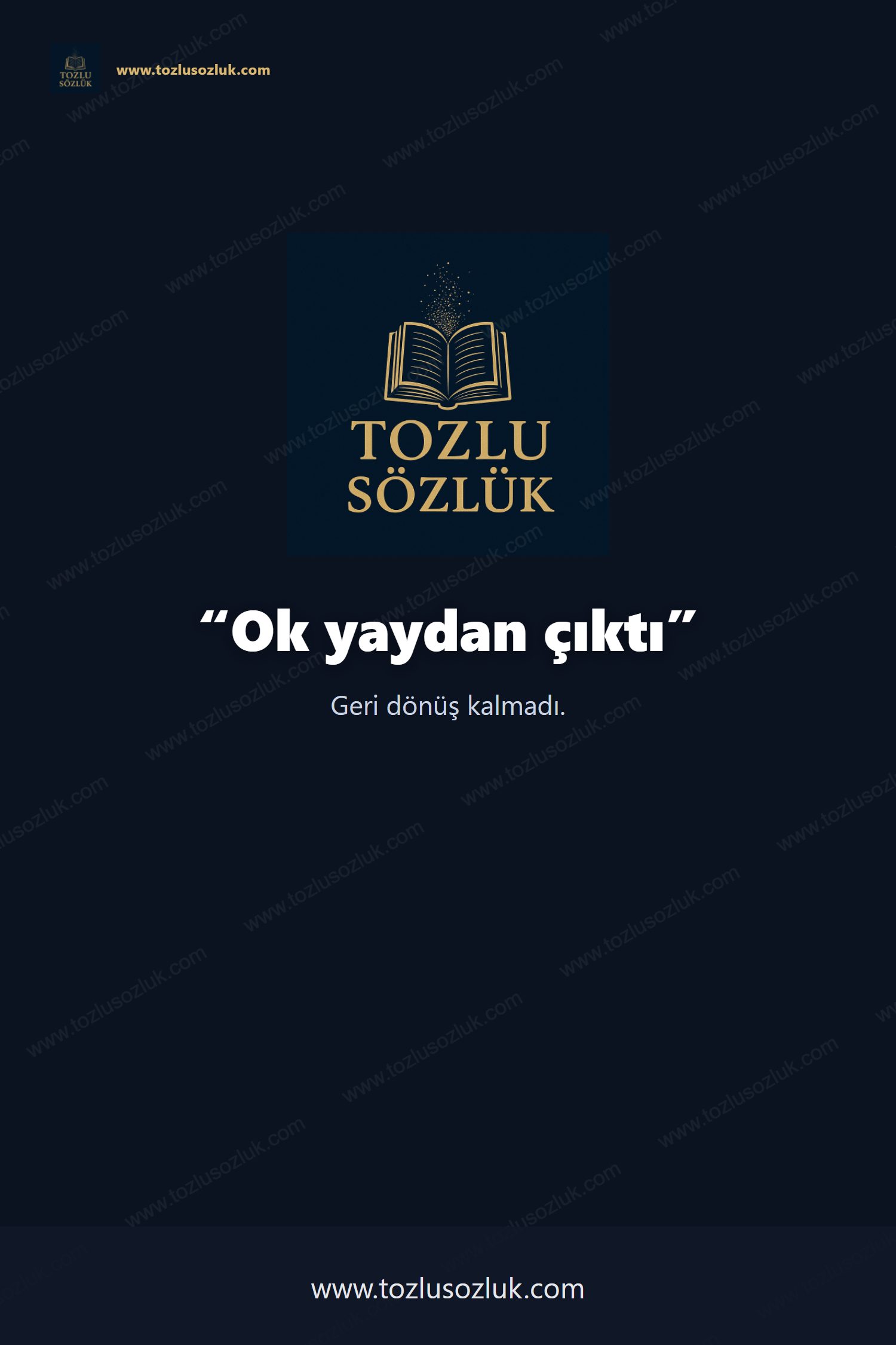 Ok yaydan çıktı Pinterest görseli
