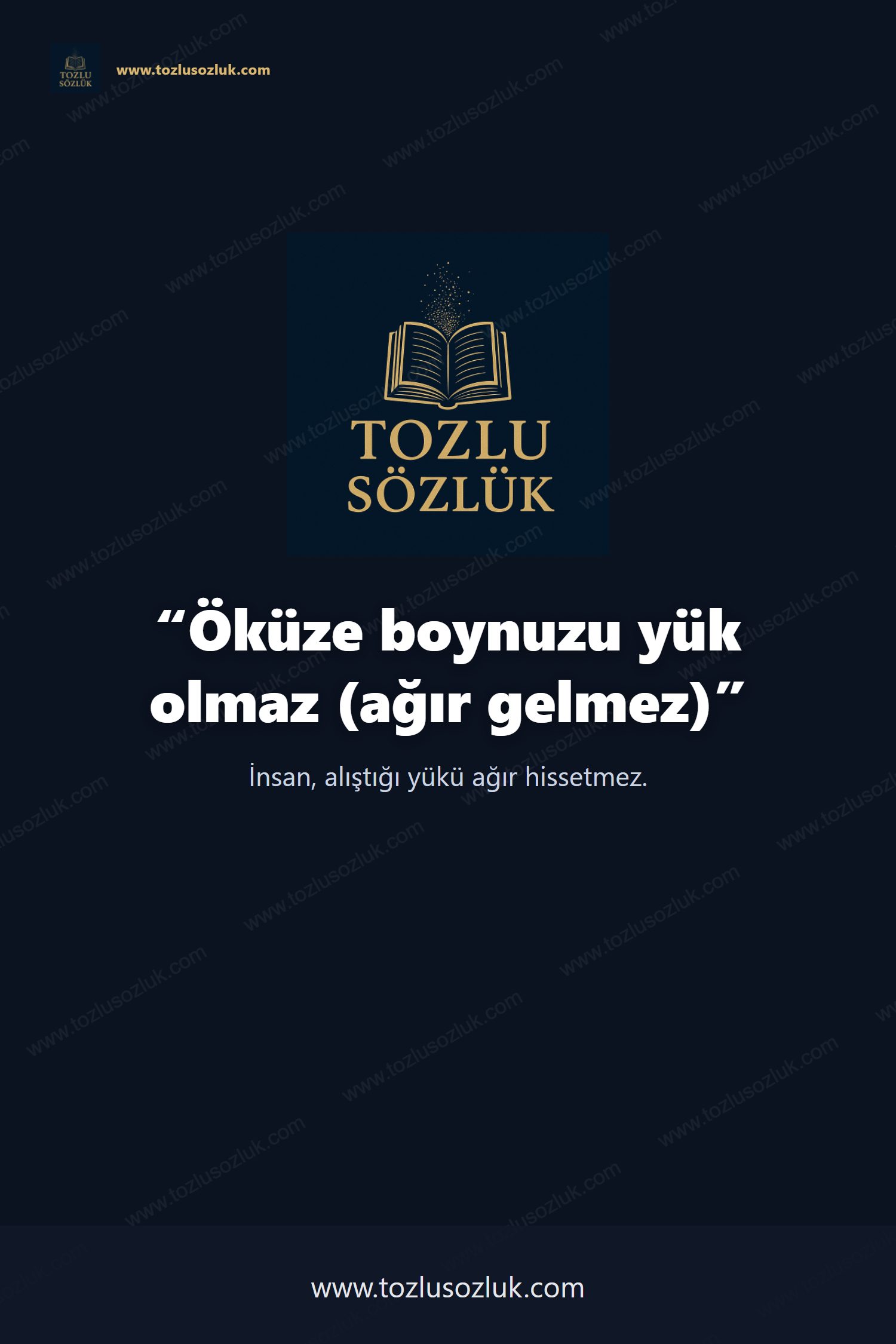 Öküze boynuzu yük olmaz (ağır gelmez) Pinterest görseli