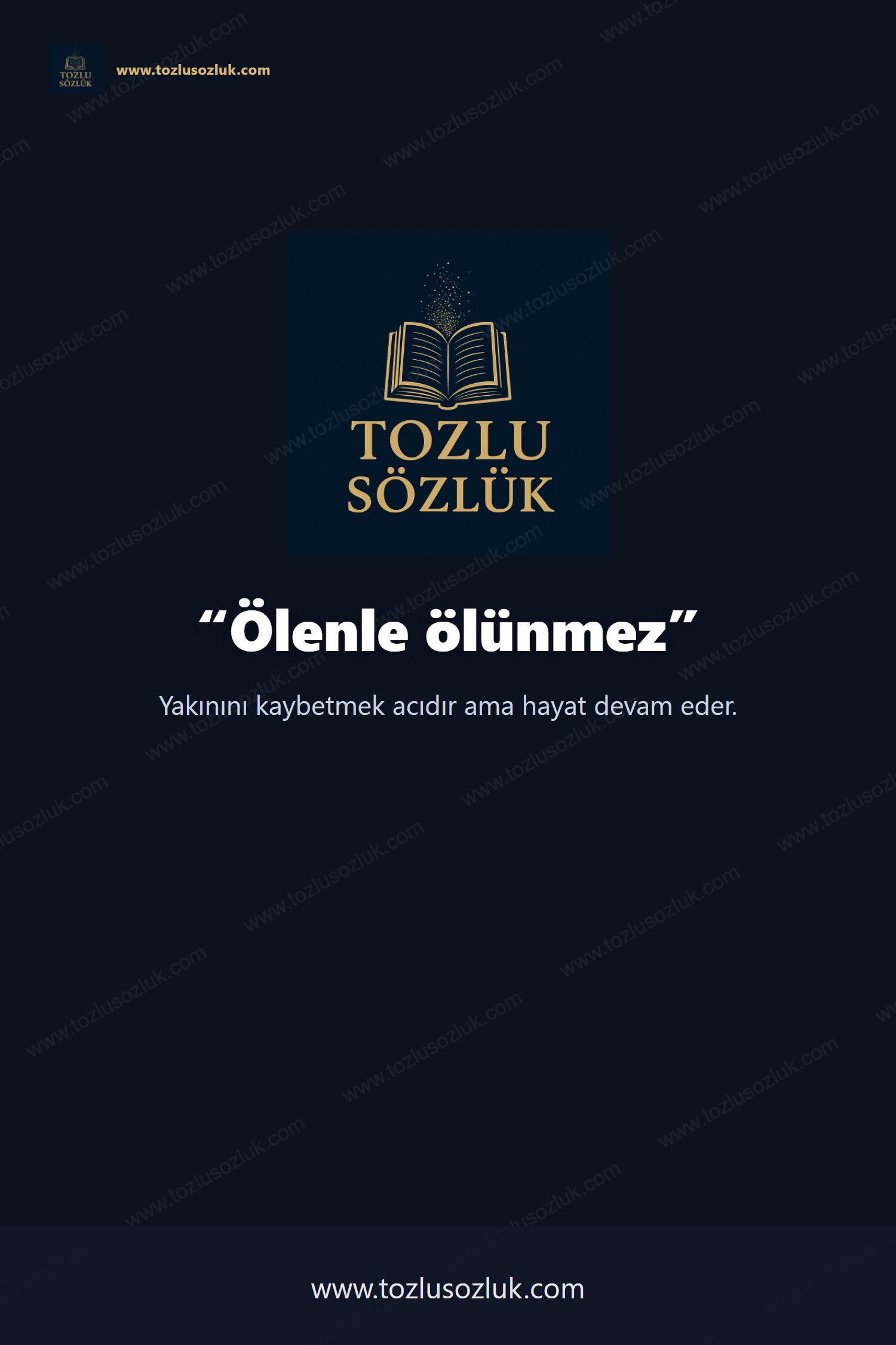 Ölenle ölünmez Pinterest görseli