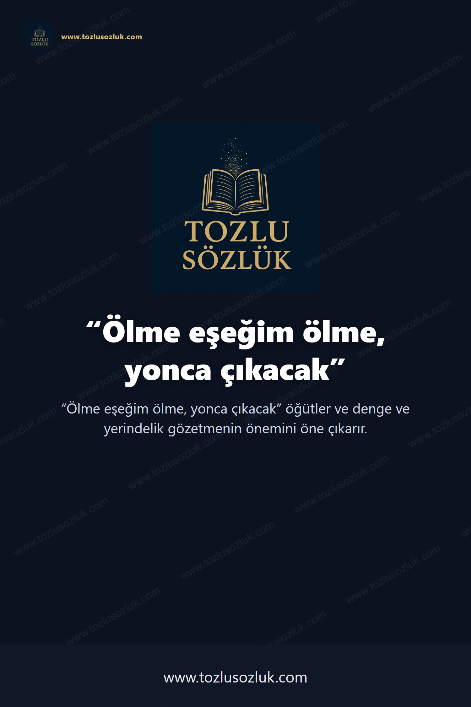 Ölme eşeğim ölme, yonca çıkacak Pinterest görseli