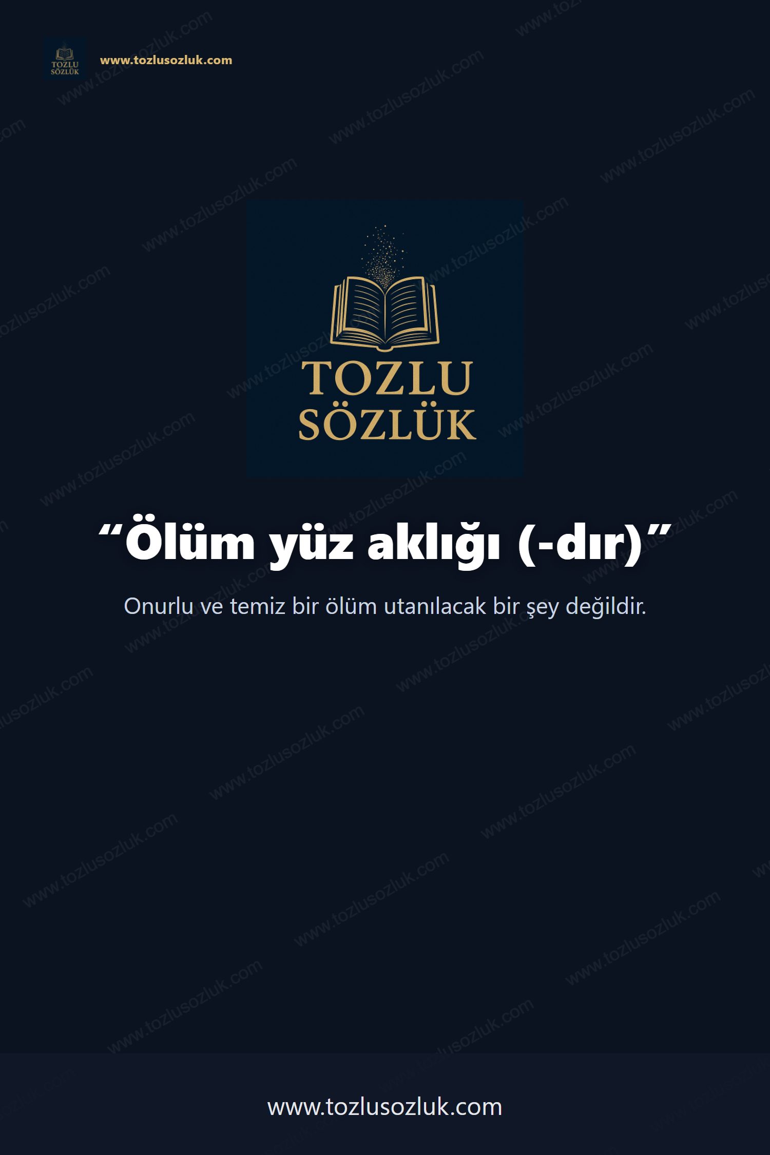 Ölüm yüz aklığı (-dır) Pinterest görseli