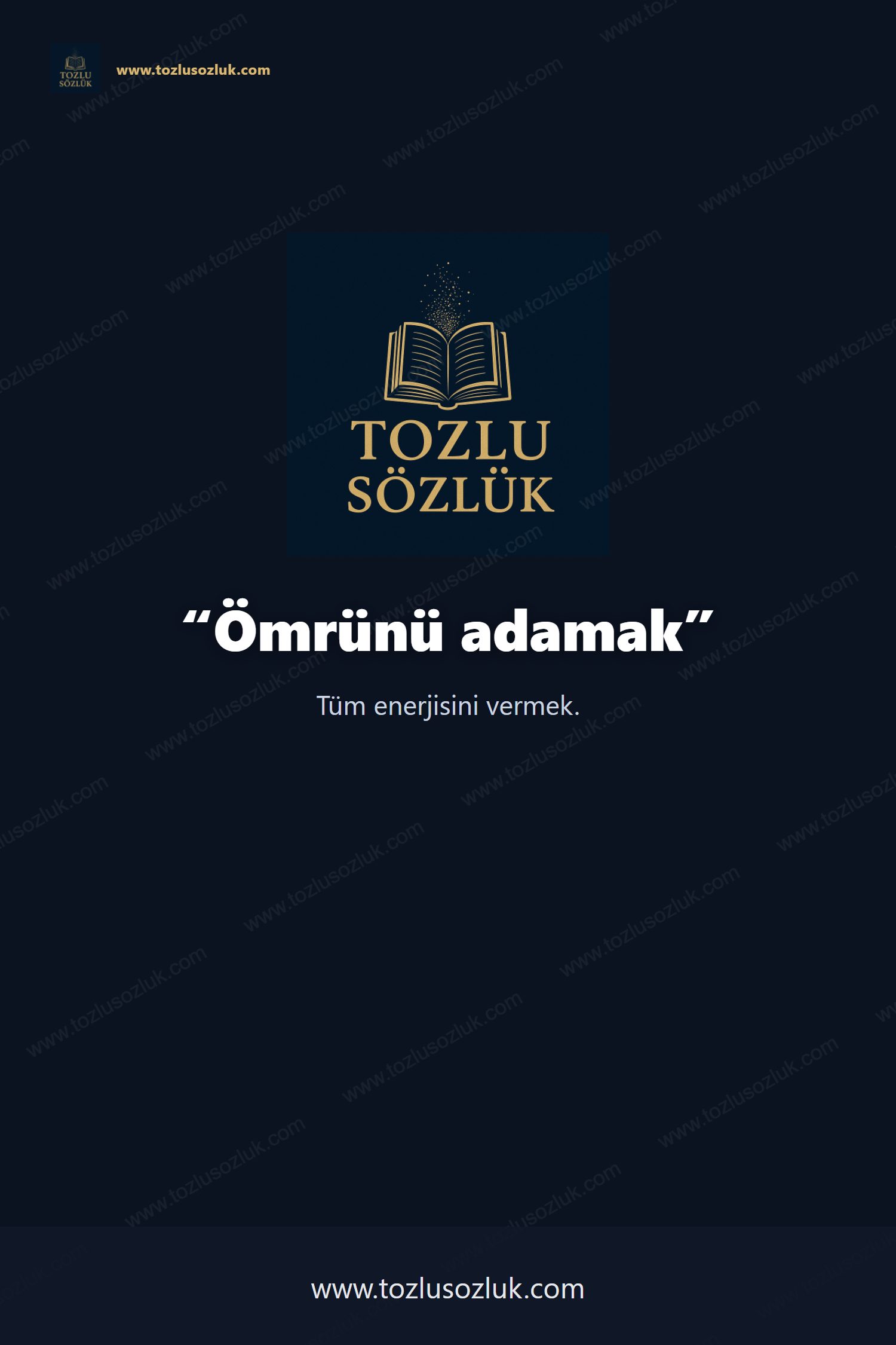 Ömrünü adamak Pinterest görseli