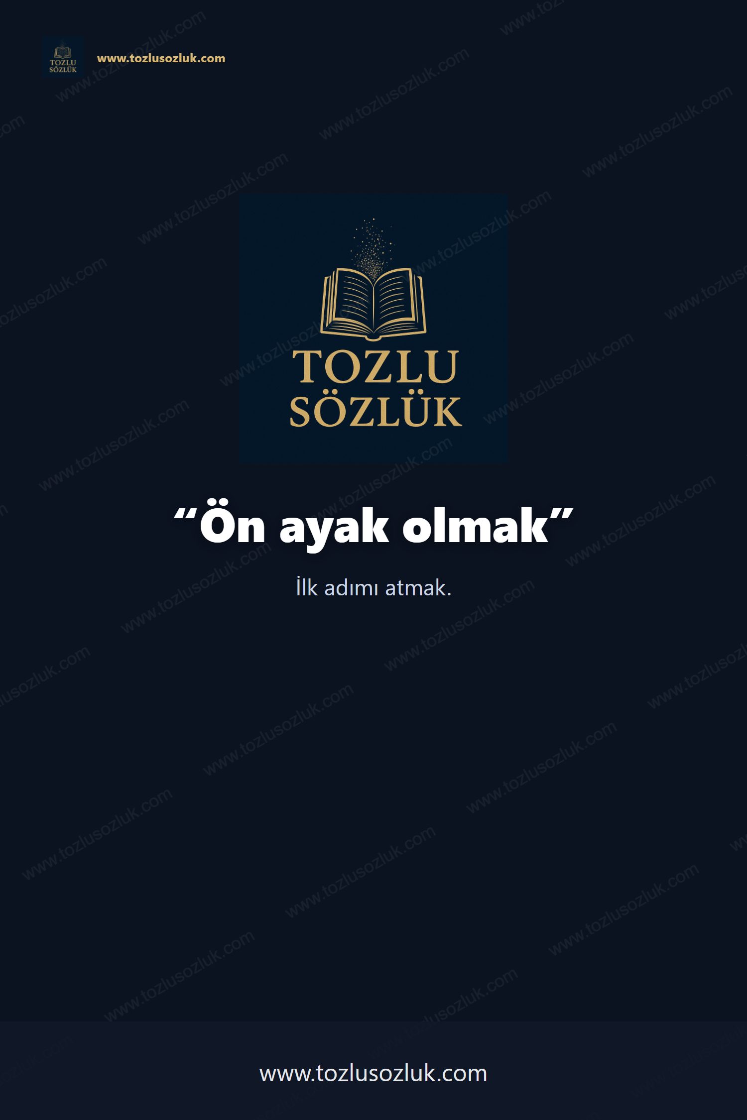 Ön ayak olmak Pinterest görseli