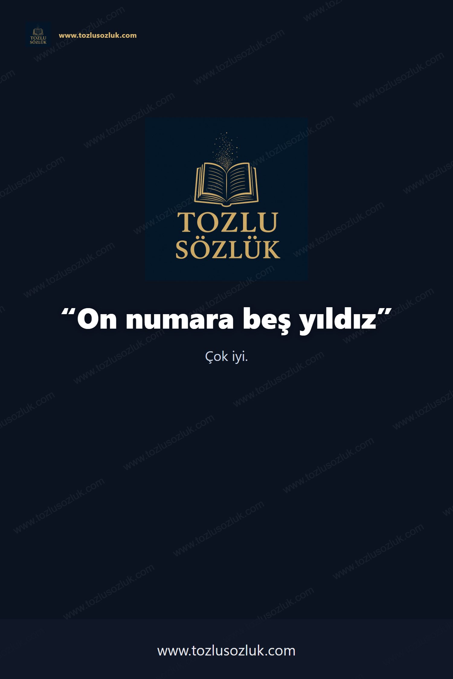 On numara beş yıldız Pinterest görseli