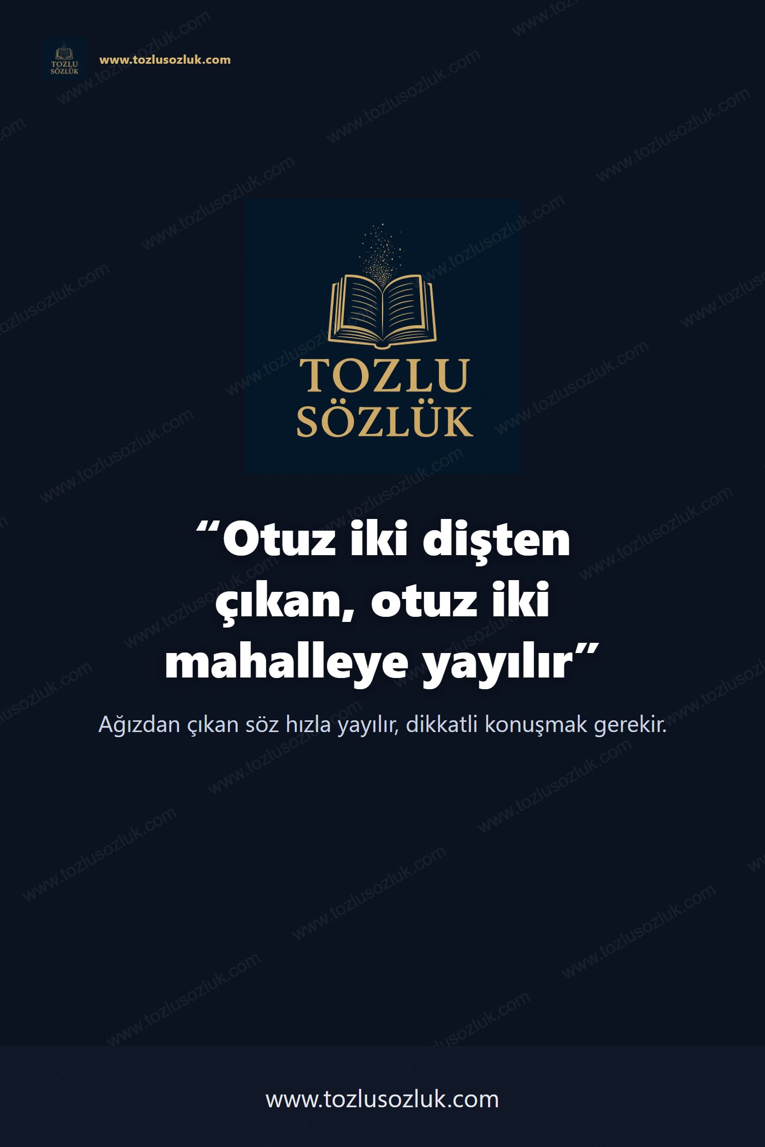 Otuz iki dişten çıkan, otuz iki mahalleye yayılır Pinterest görseli