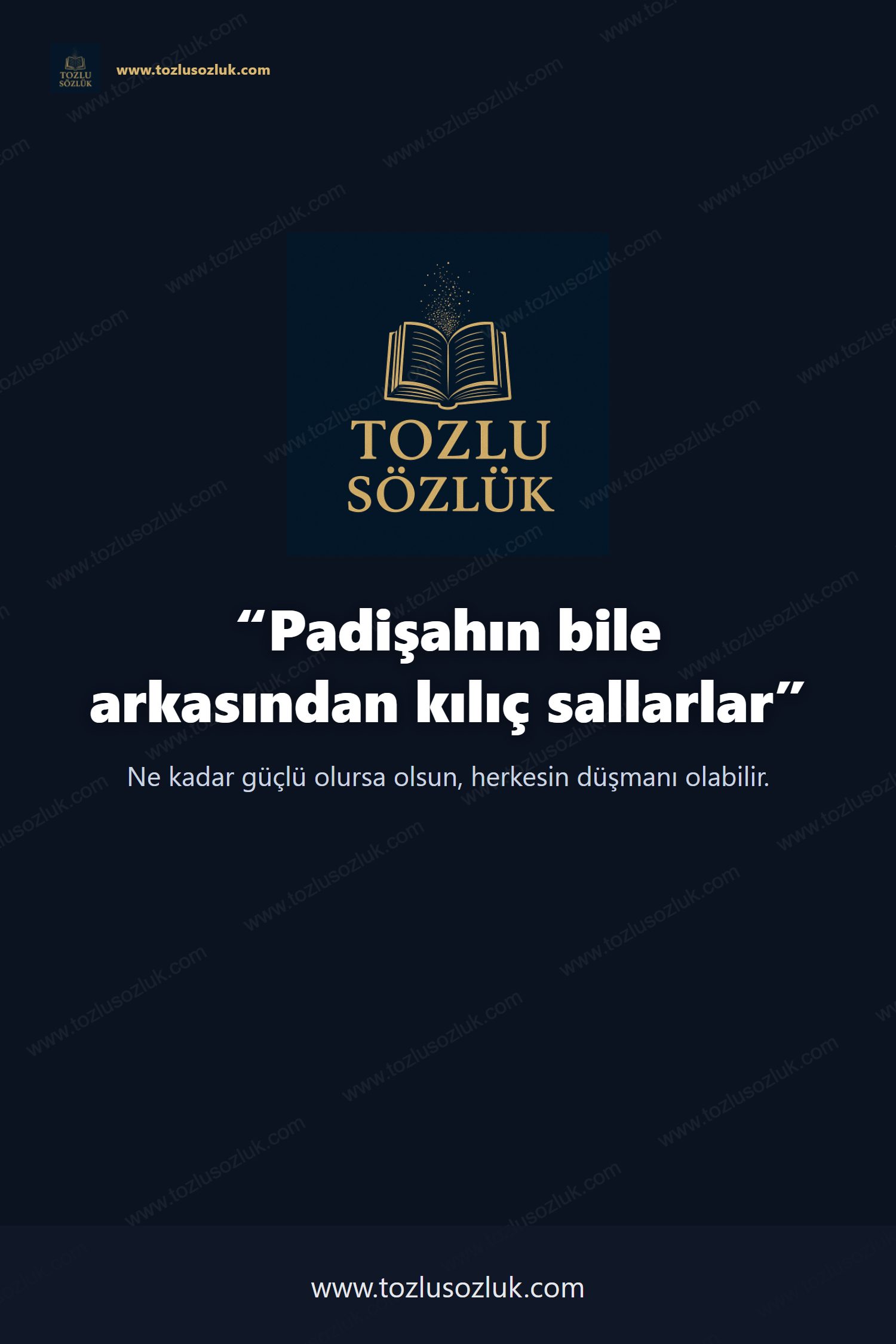 Padişahın bile arkasından kılıç sallarlar Pinterest görseli