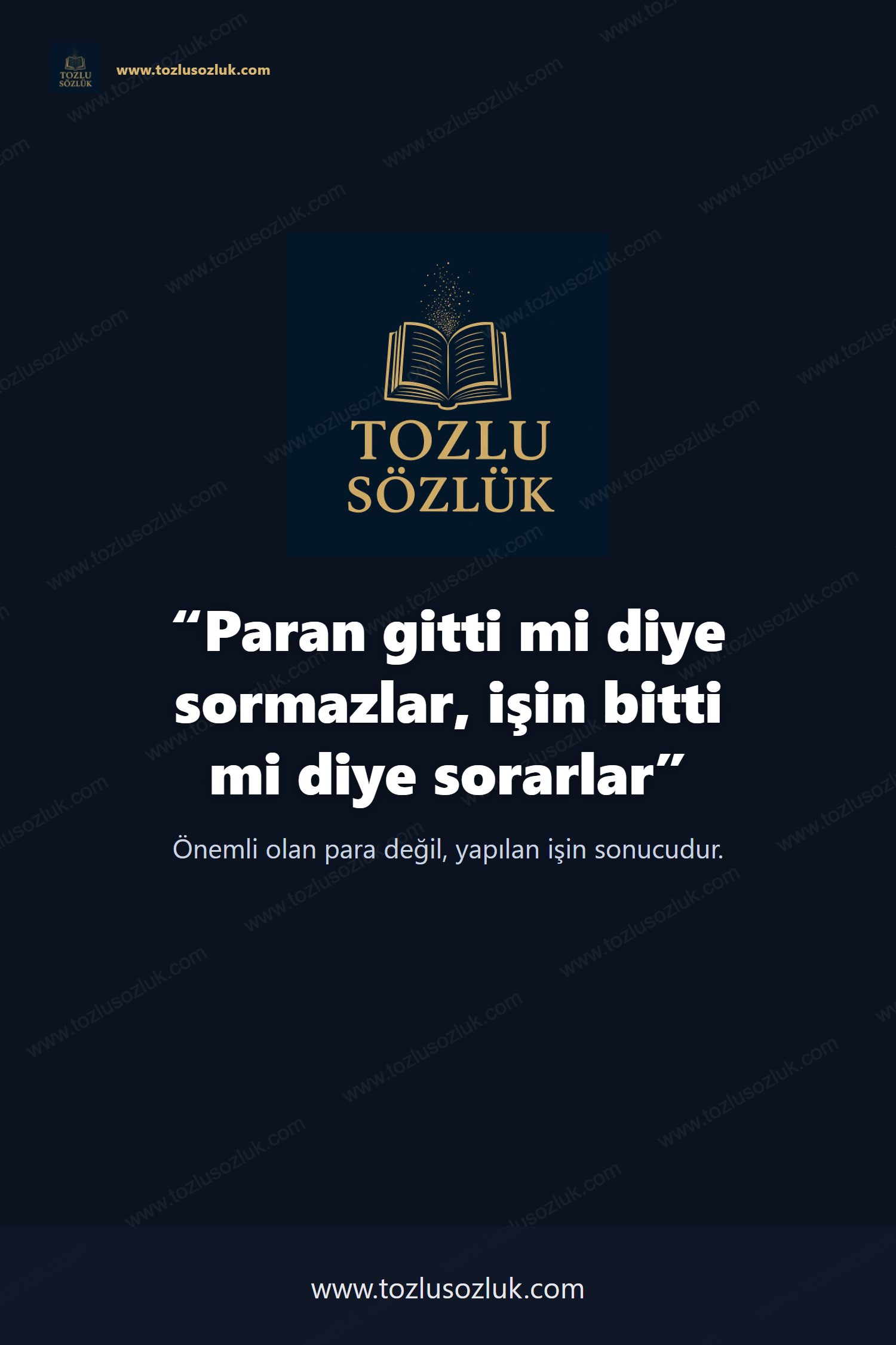 Paran gitti mi diye sormazlar, işin bitti mi diye sorarlar Pinterest görseli