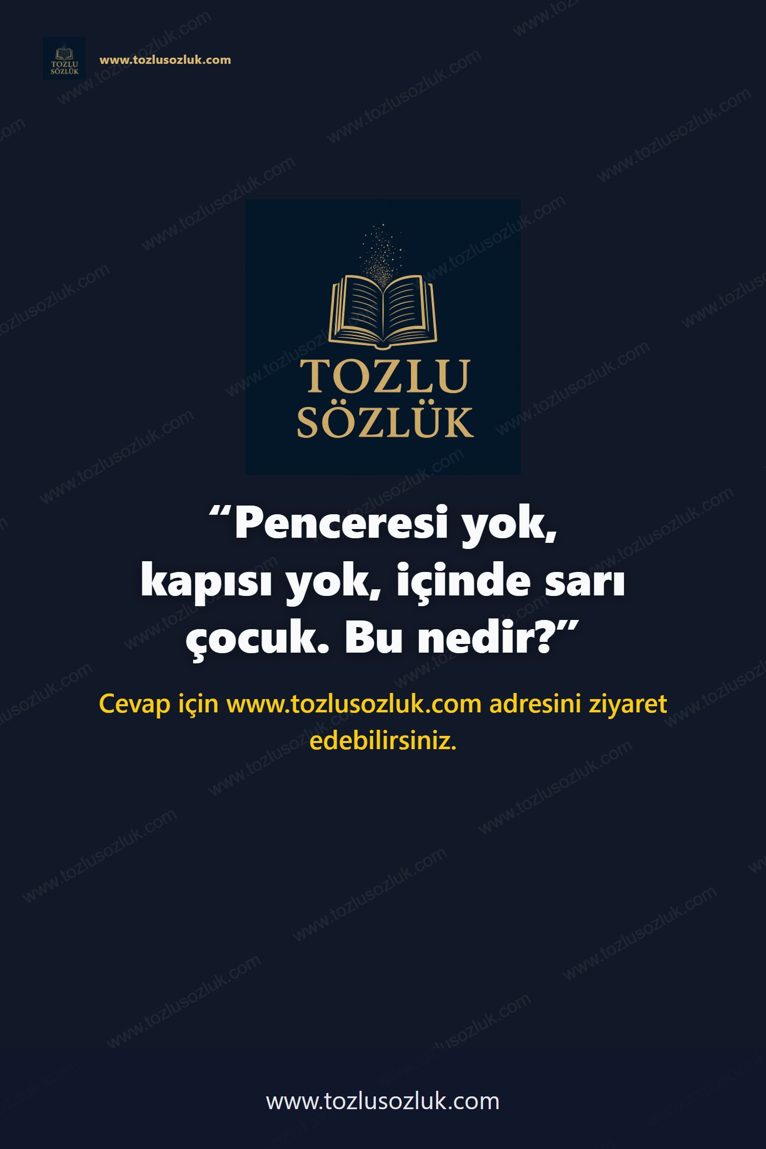 Penceresi yok, kapısı yok, içinde sarı çocuk. Bu nedir? Pinterest görseli