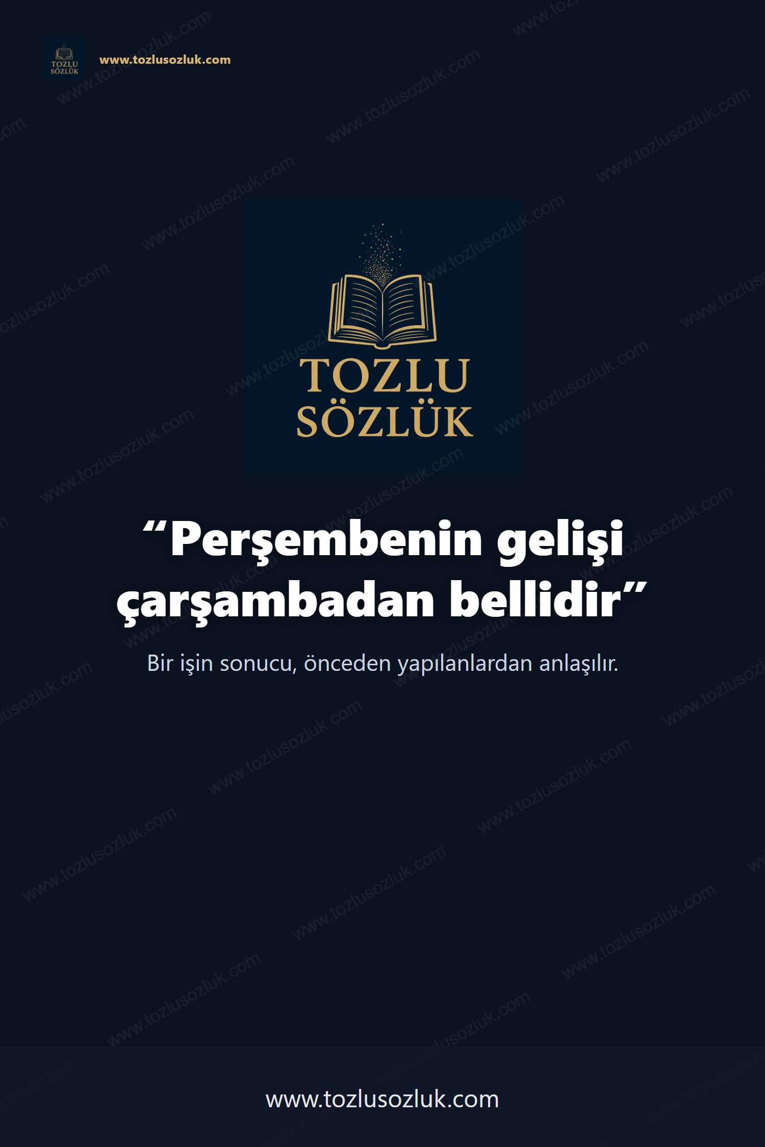 Perşembenin gelişi çarşambadan bellidir Pinterest görseli