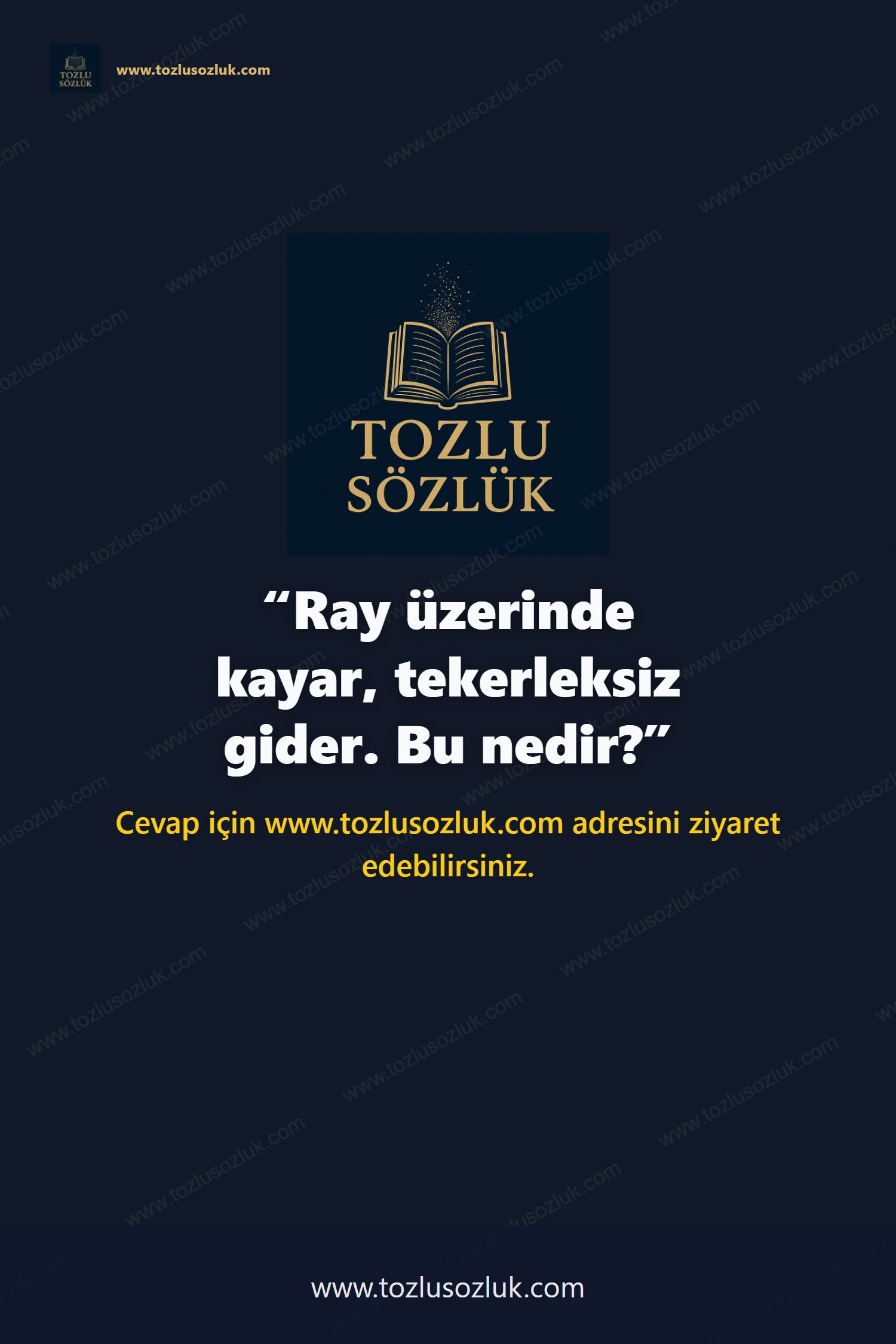 Ray üzerinde kayar, tekerleksiz gider. Bu nedir? Pinterest görseli
