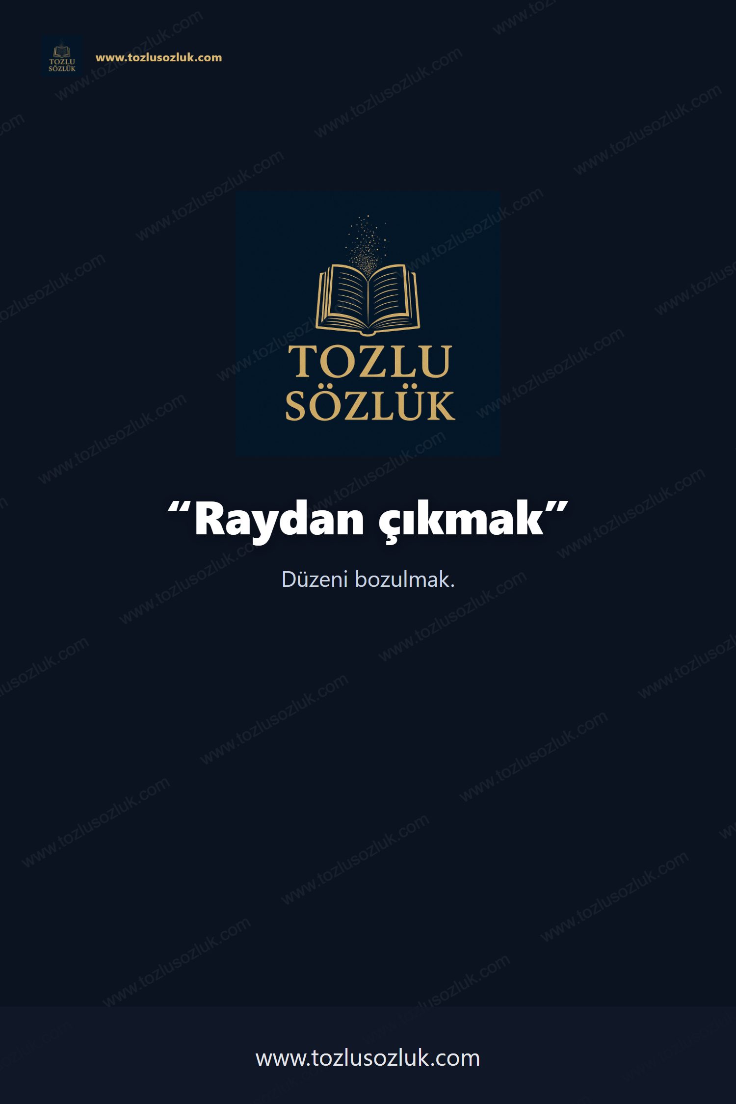 Raydan çıkmak Pinterest görseli