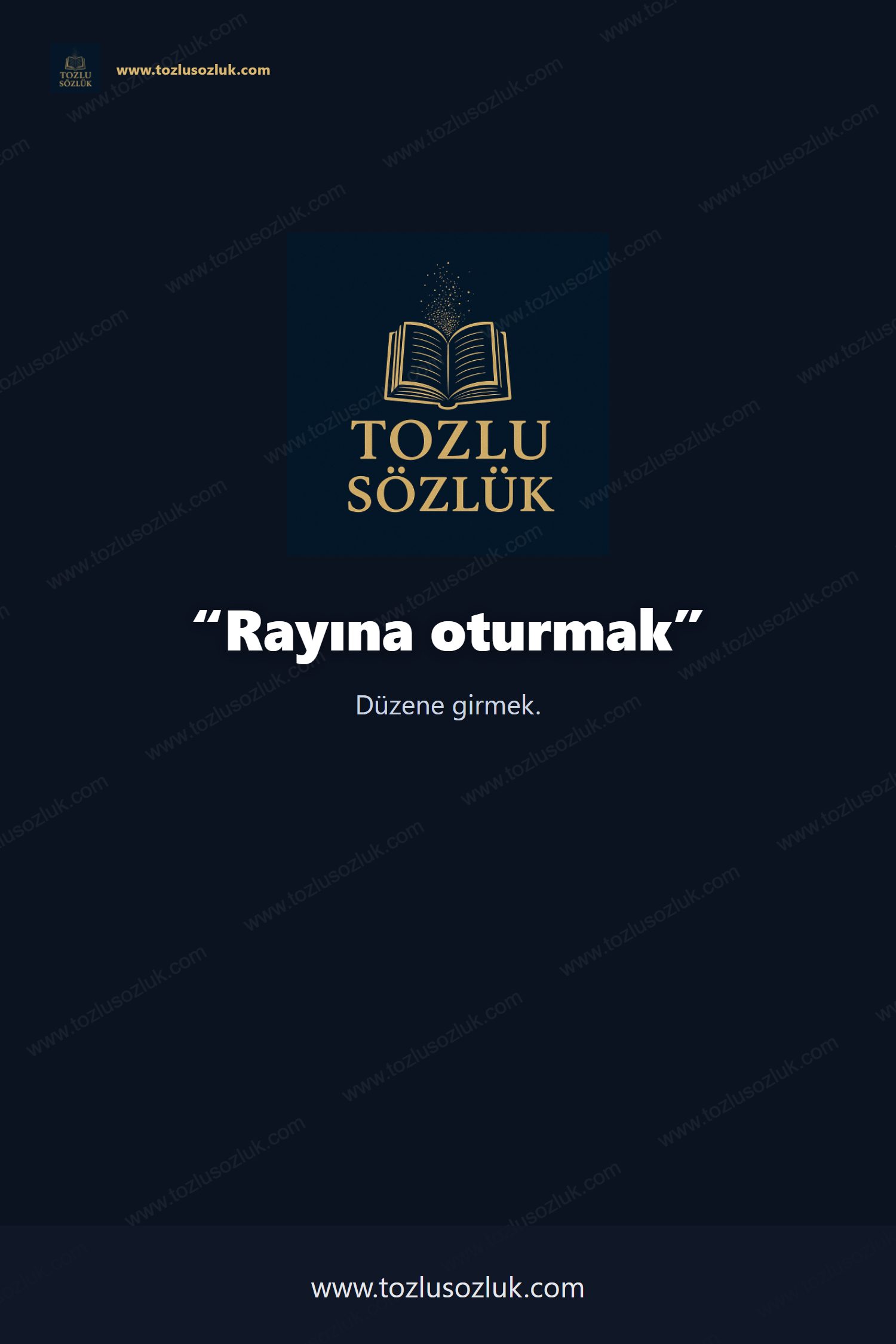 Rayına oturmak Pinterest görseli