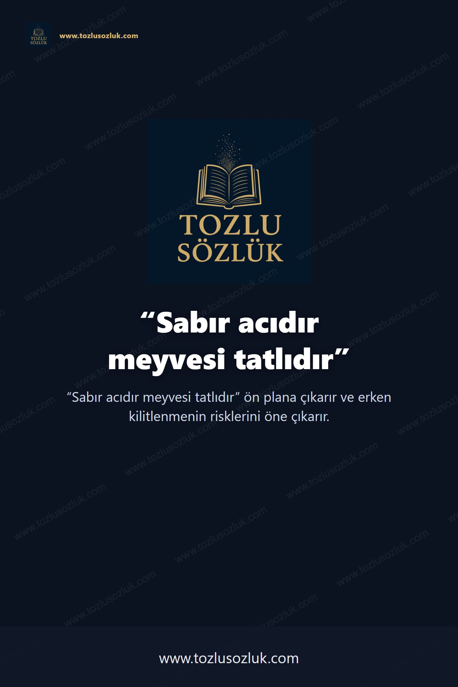 Sabır acıdır meyvesi tatlıdır Pinterest görseli