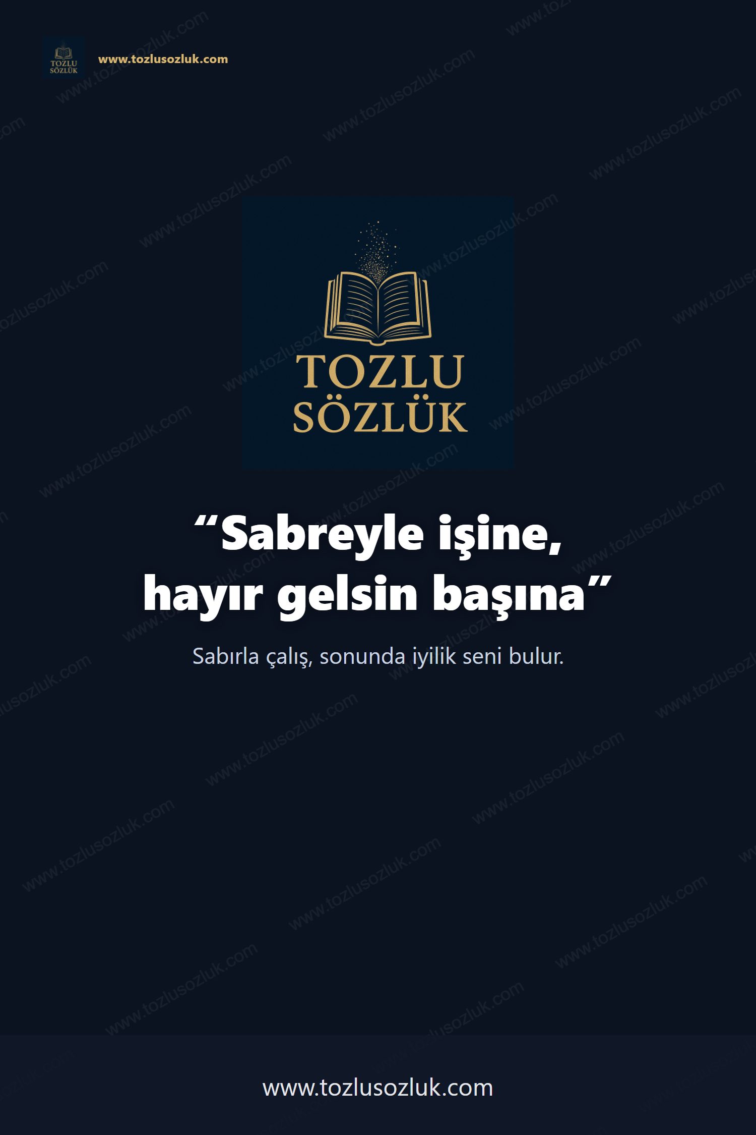 Sabreyle işine, hayır gelsin başına Pinterest görseli
