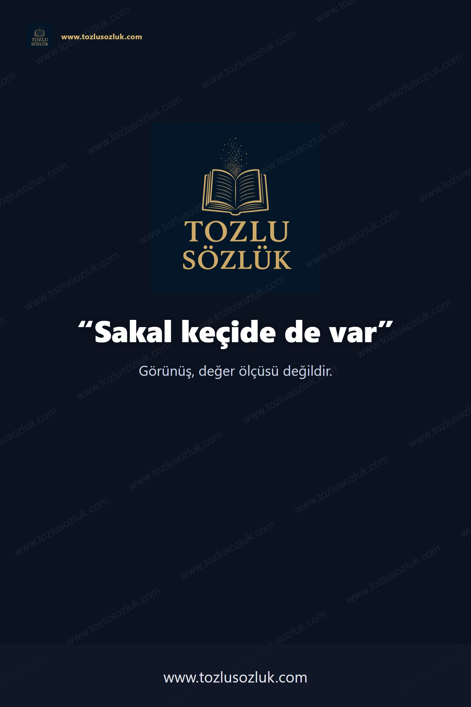 Sakal keçide de var Pinterest görseli