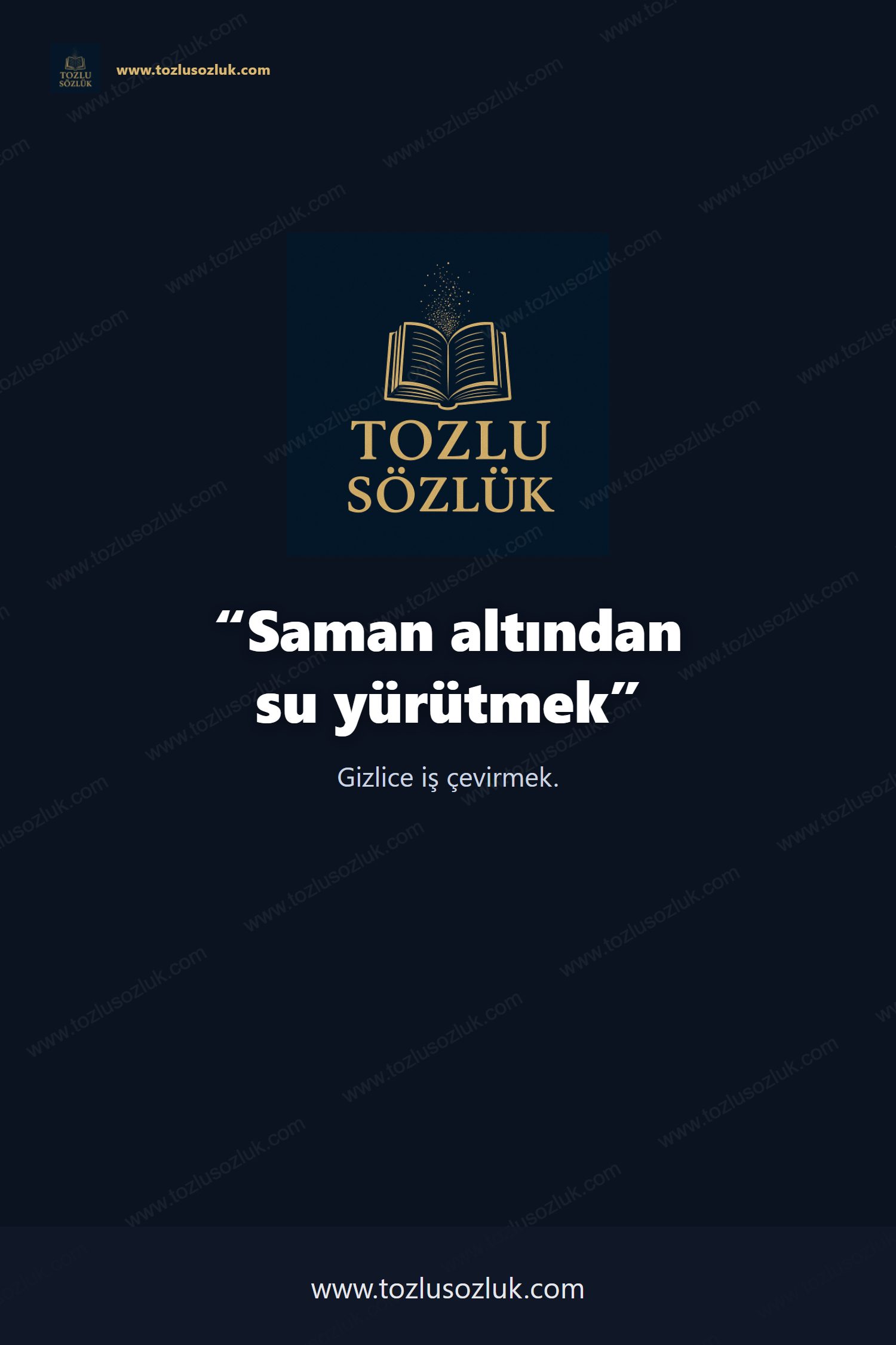 Saman altından su yürütmek Pinterest görseli
