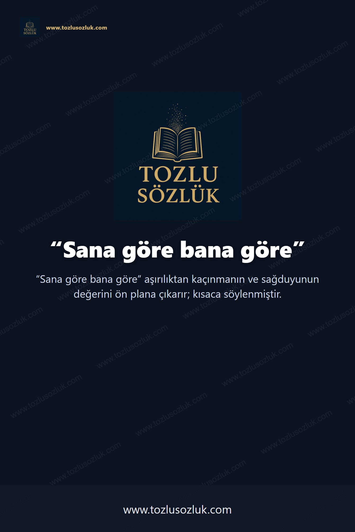 Sana göre bana göre Pinterest görseli