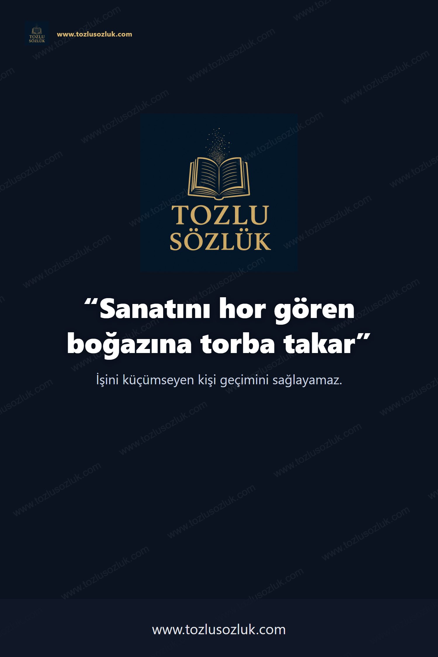 Sanatını hor gören boğazına torba takar Pinterest görseli