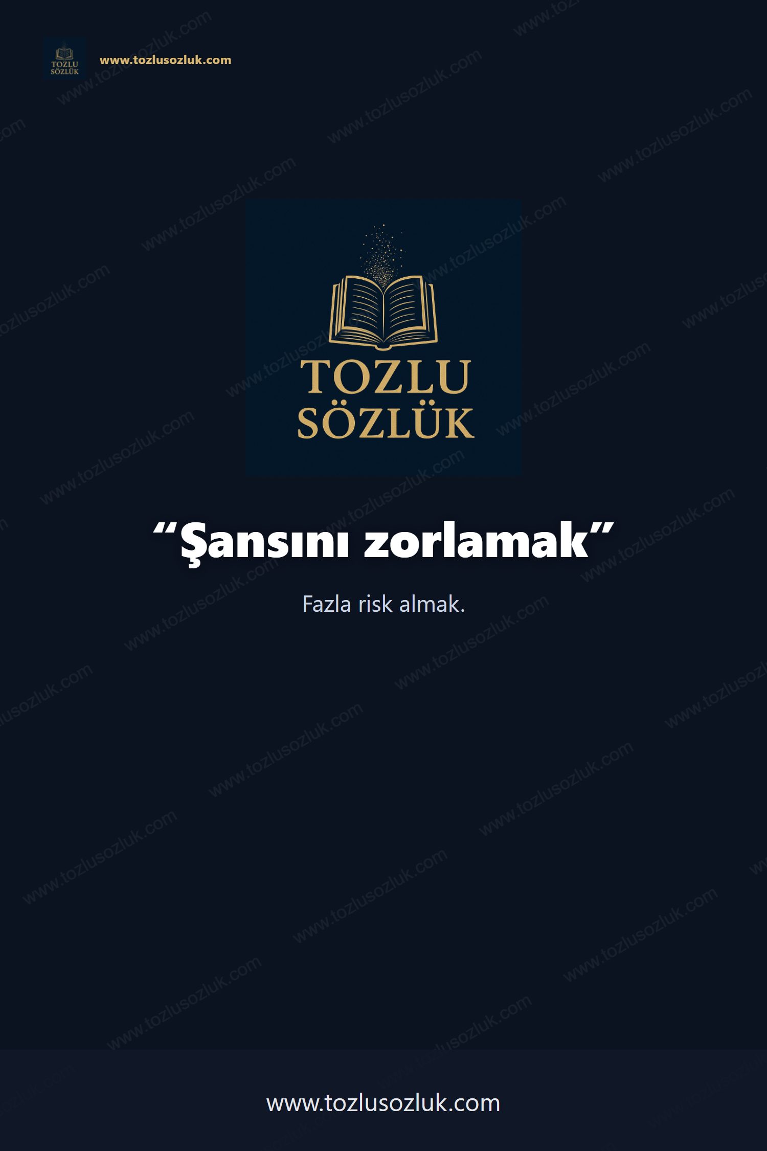 Şansını zorlamak Pinterest görseli