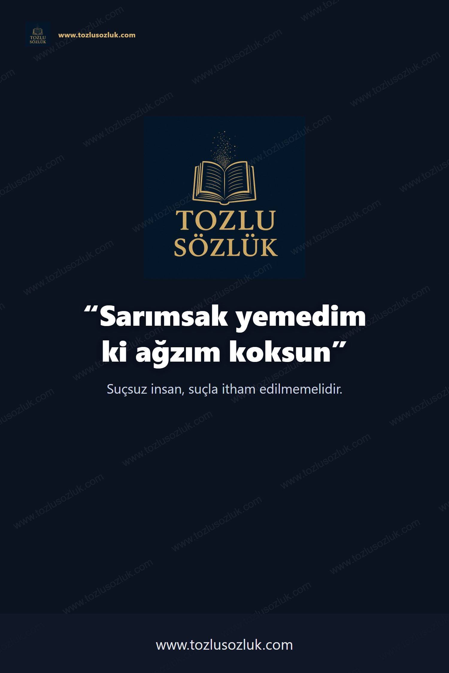 Sarımsak yemedim ki ağzım koksun Pinterest görseli
