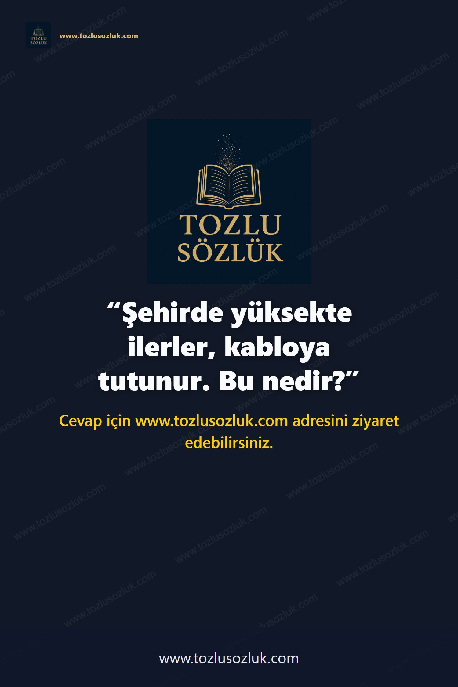 Şehirde yüksekte ilerler, kabloya tutunur. Bu nedir? Pinterest görseli