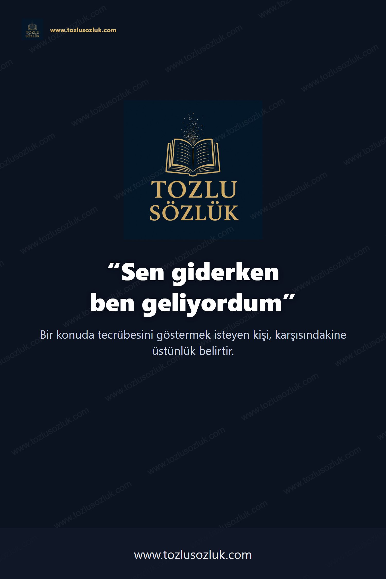 Sen giderken ben geliyordum Pinterest görseli