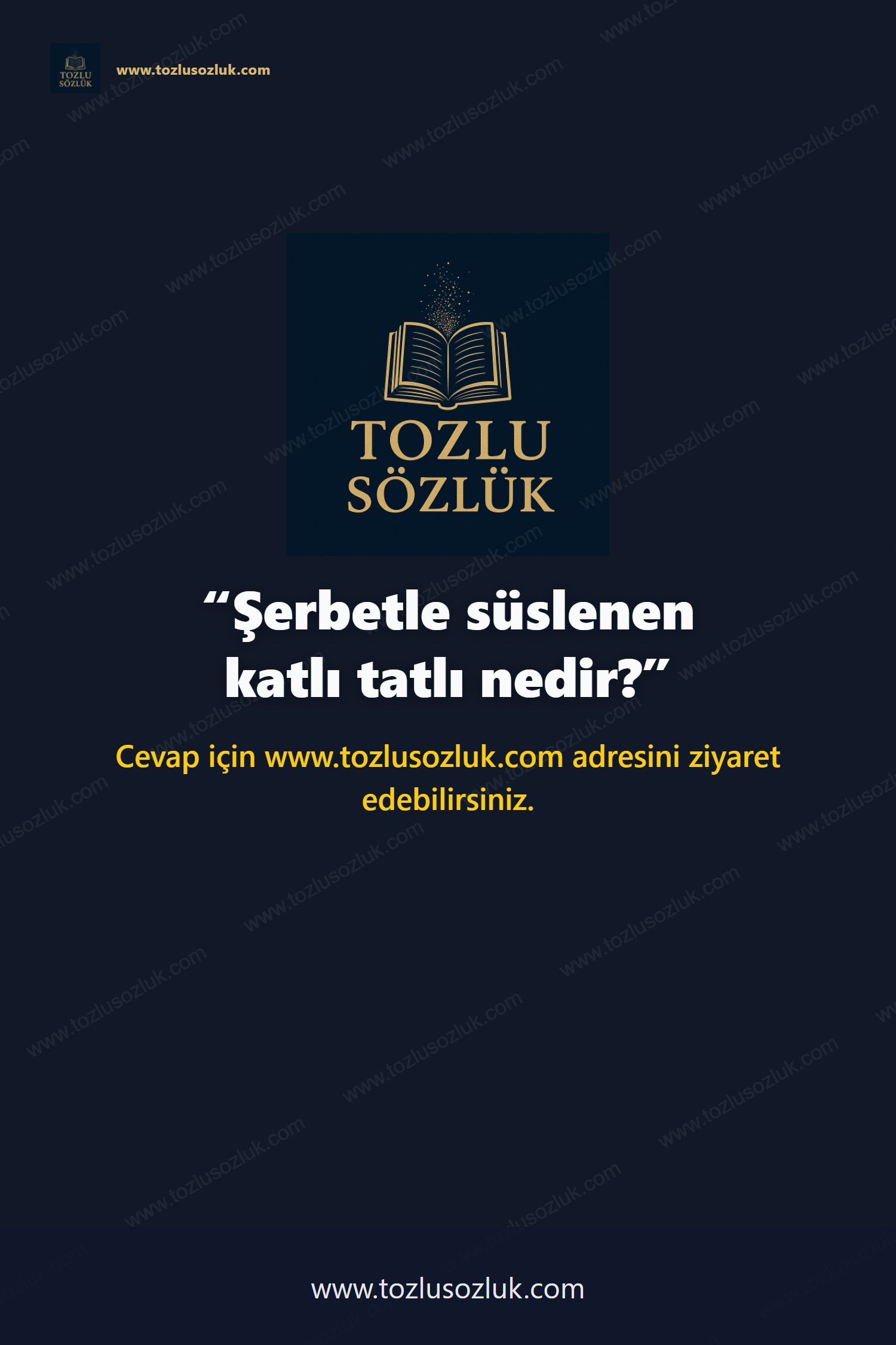 Şerbetle süslenen katlı tatlı nedir? Pinterest görseli