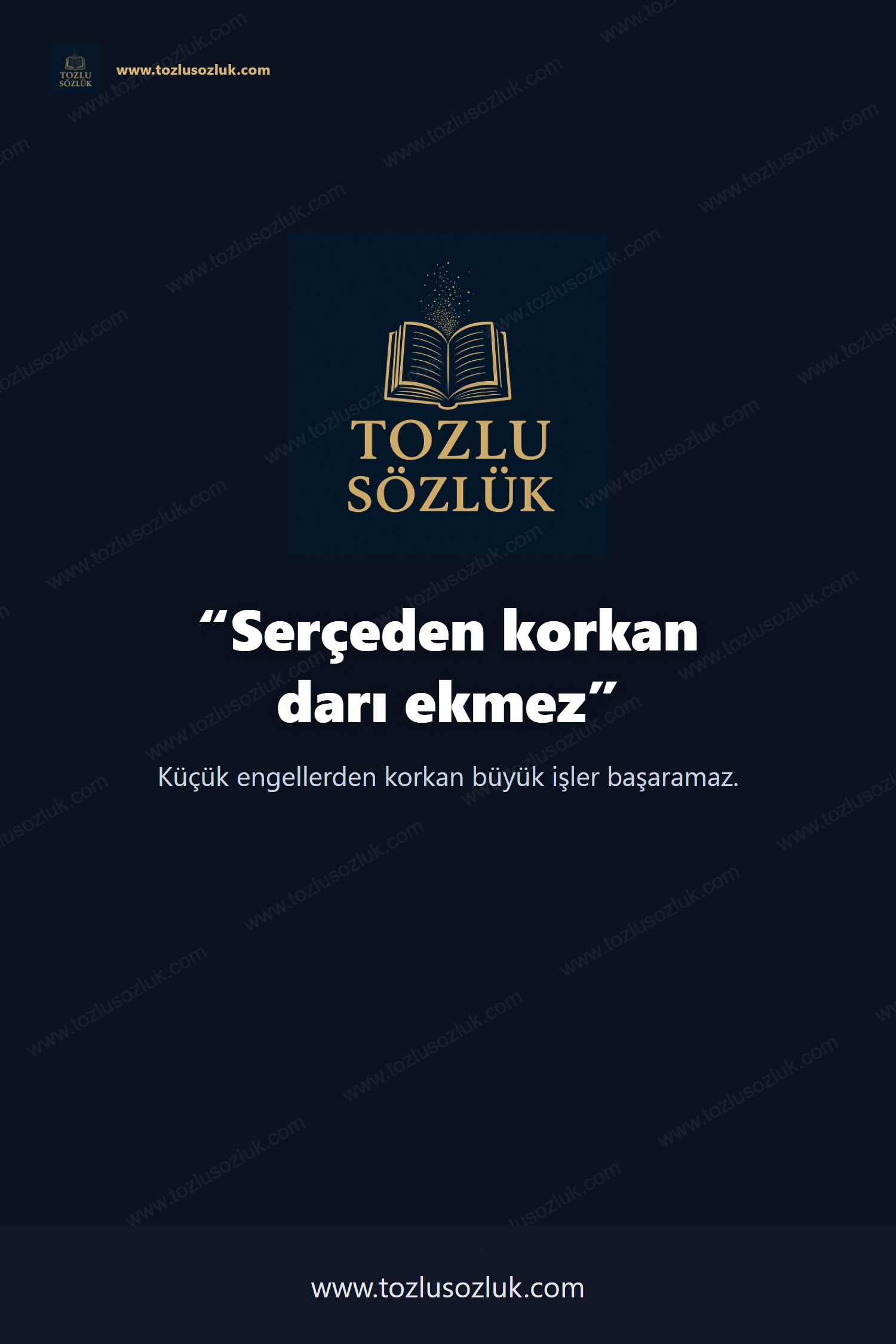 Serçeden korkan darı ekmez Pinterest görseli