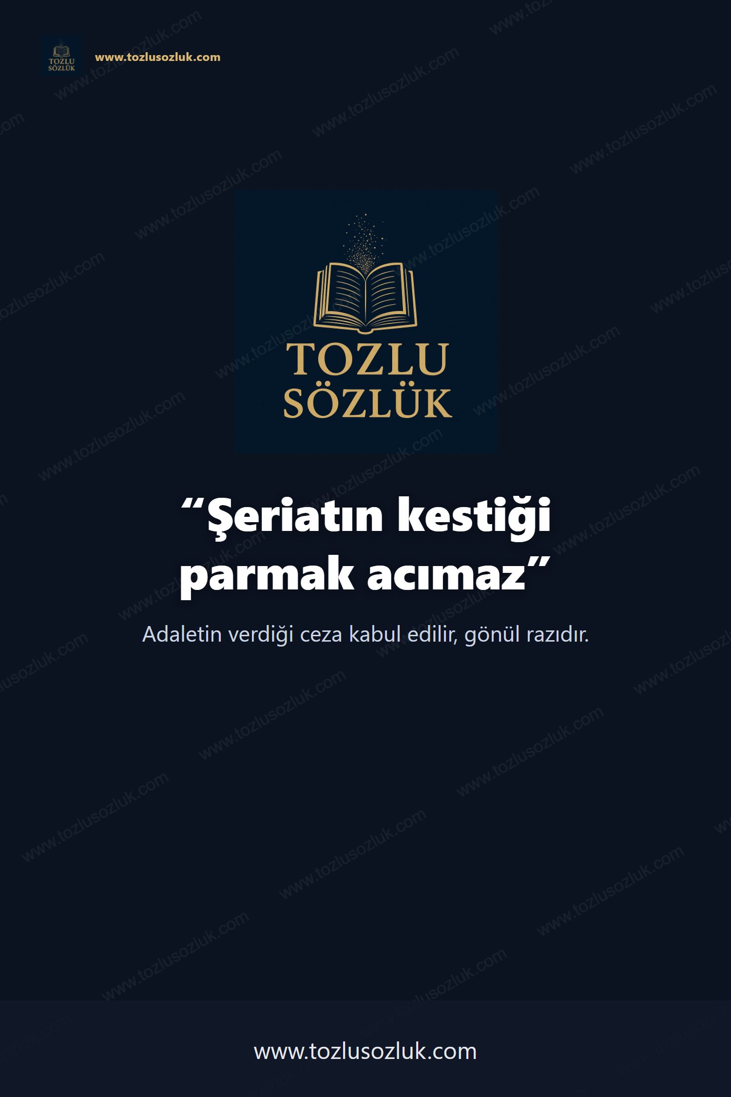 Şeriatın kestiği parmak acımaz Pinterest görseli