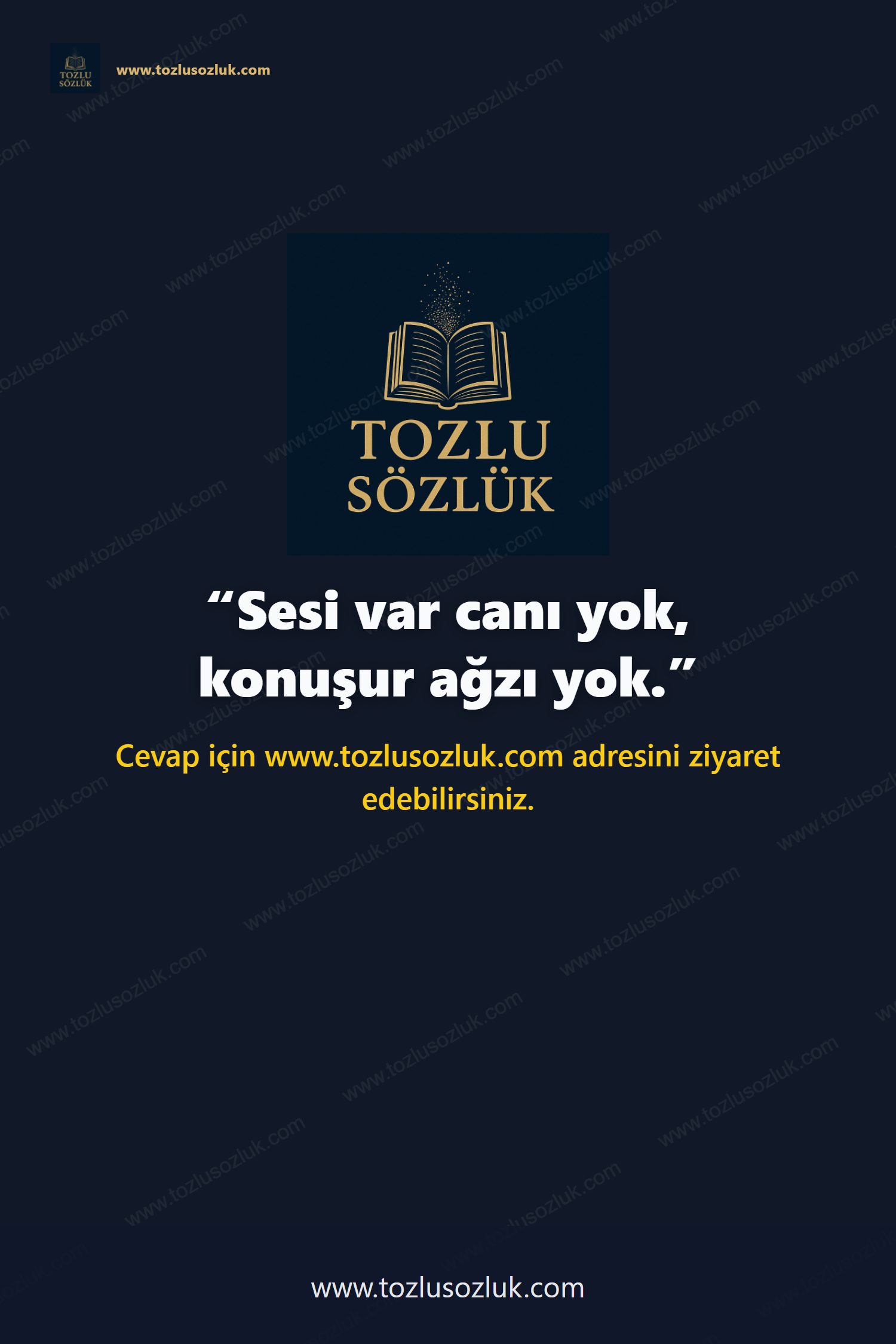 Sesi var canı yok, konuşur ağzı yok. Pinterest görseli