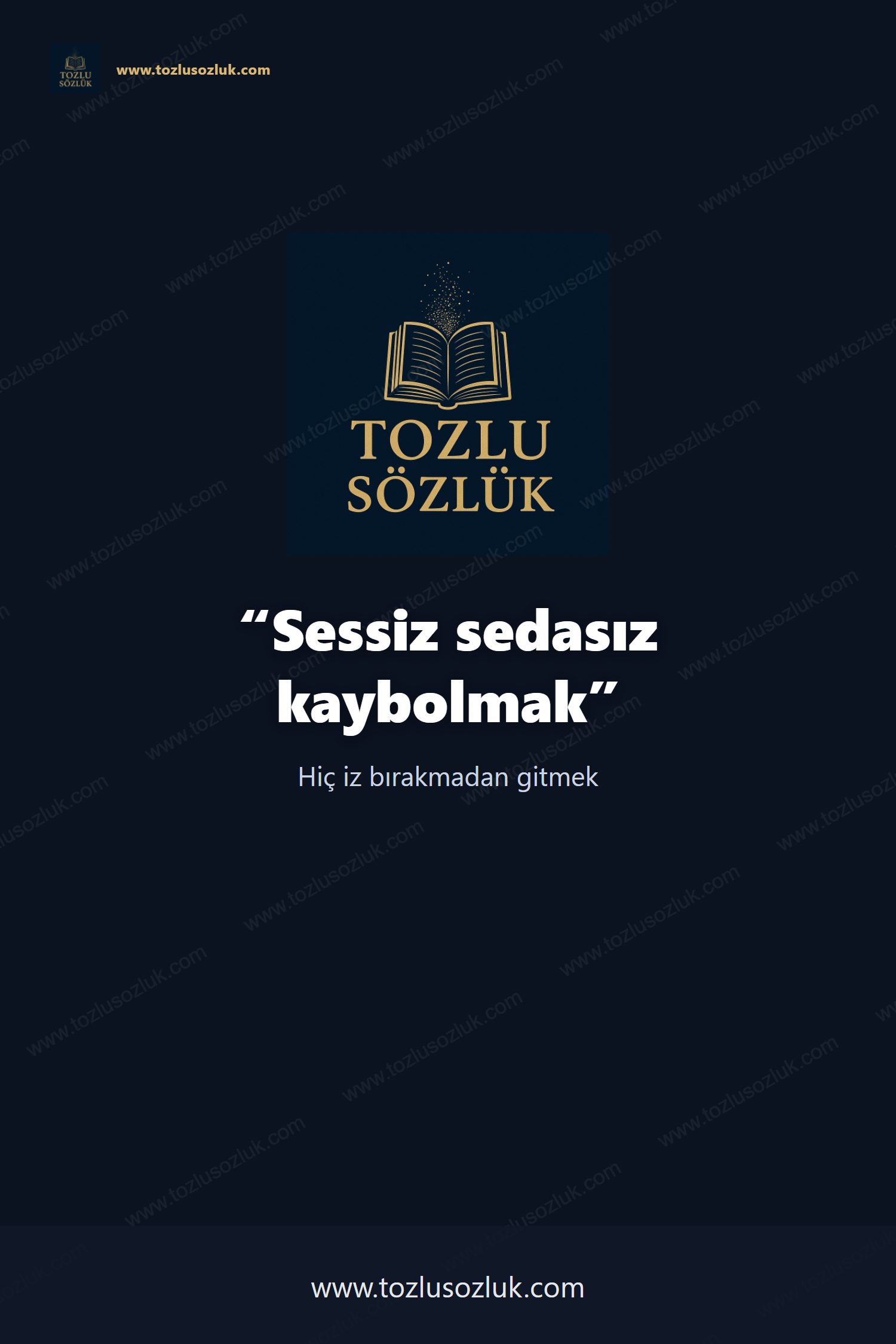 Sessiz sedasız kaybolmak Pinterest görseli