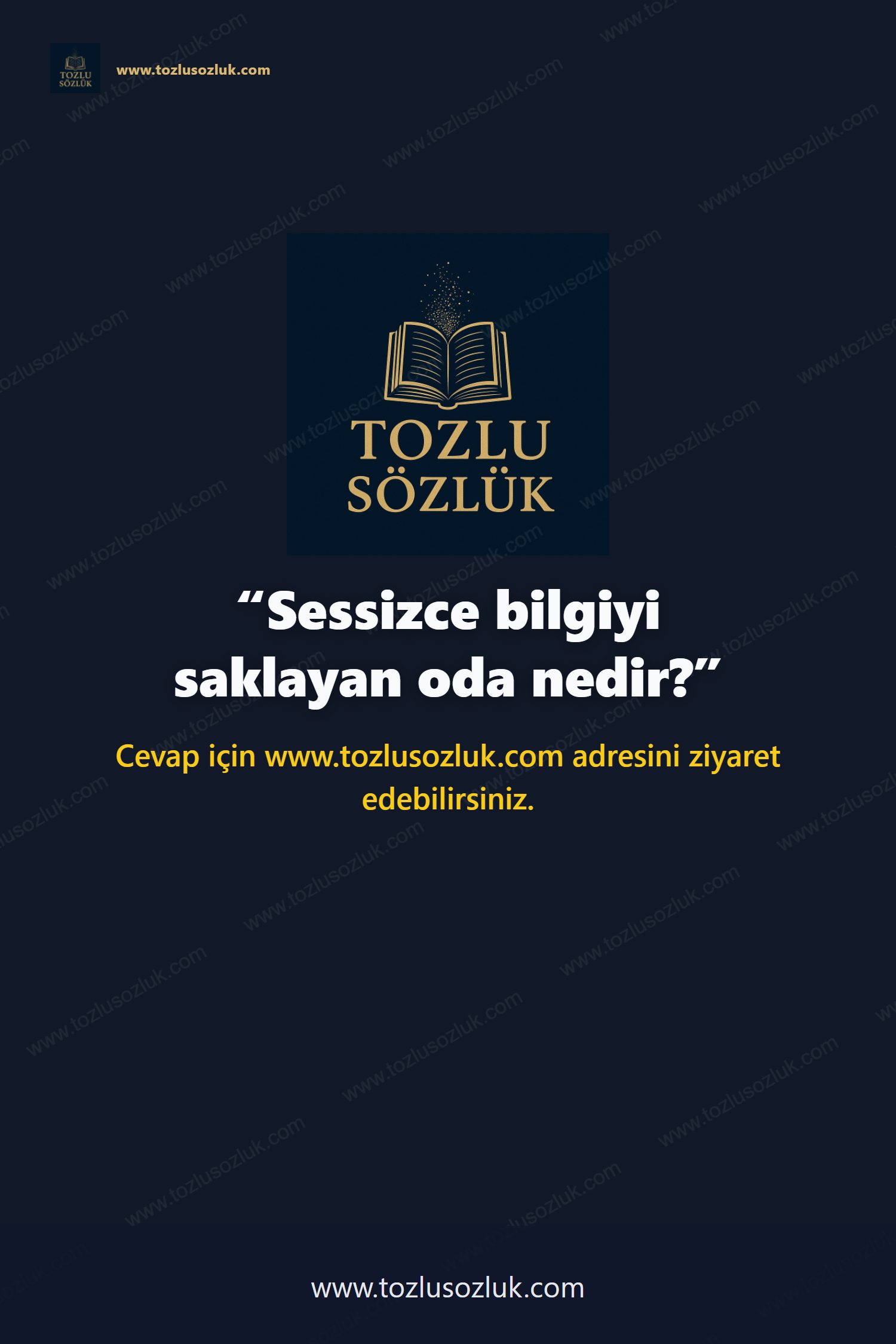 Sessizce bilgiyi saklayan oda nedir? Pinterest görseli