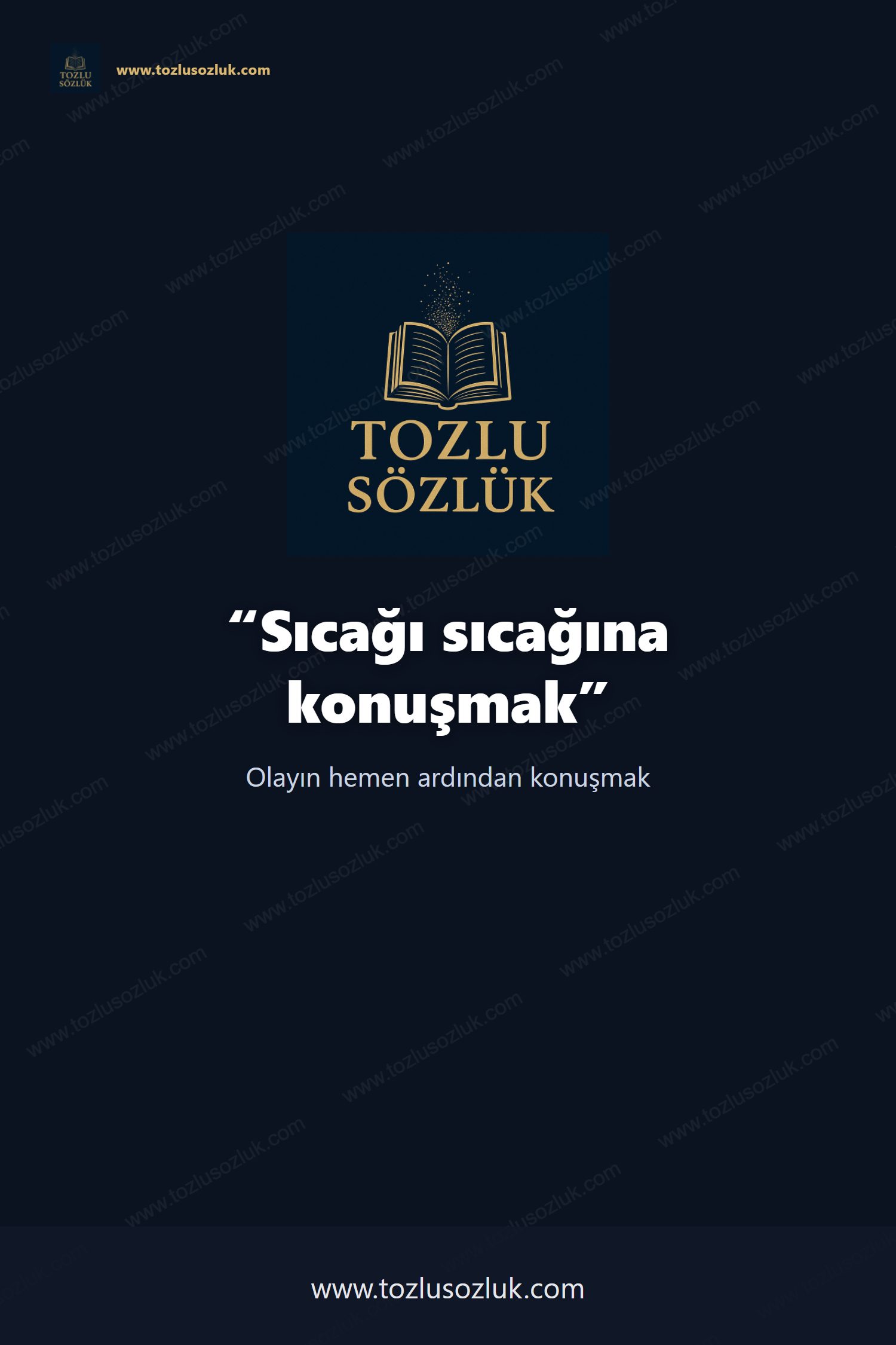 Sıcağı sıcağına konuşmak Pinterest görseli