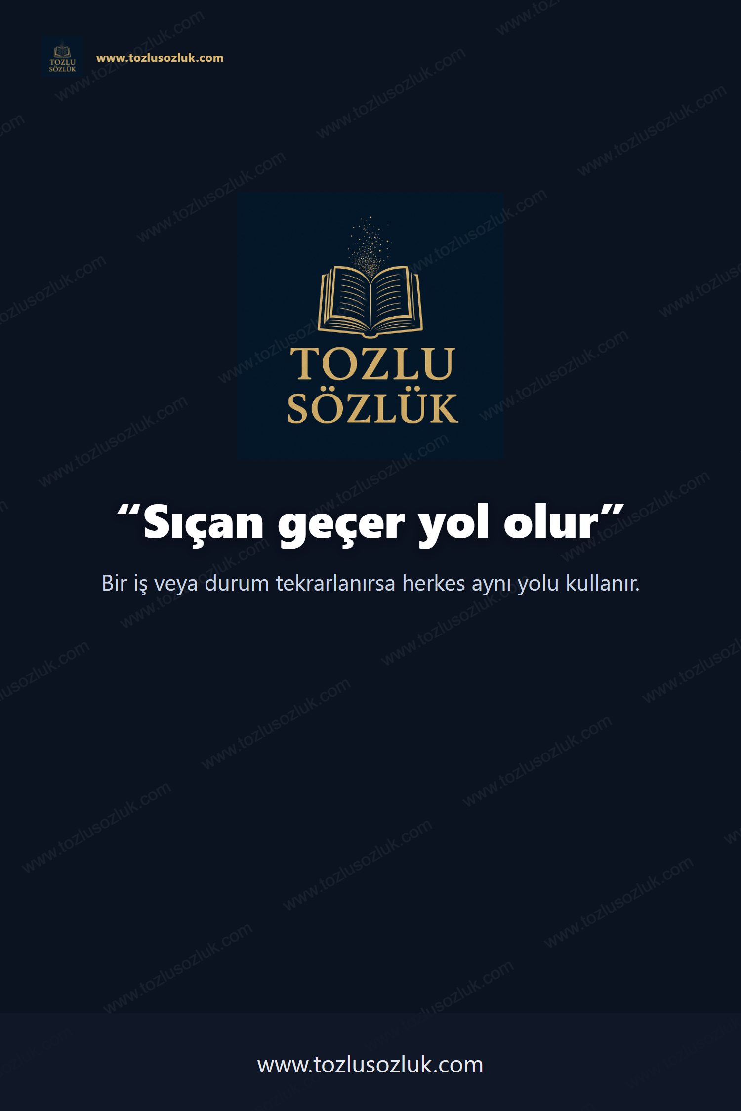 Sıçan geçer yol olur Pinterest görseli