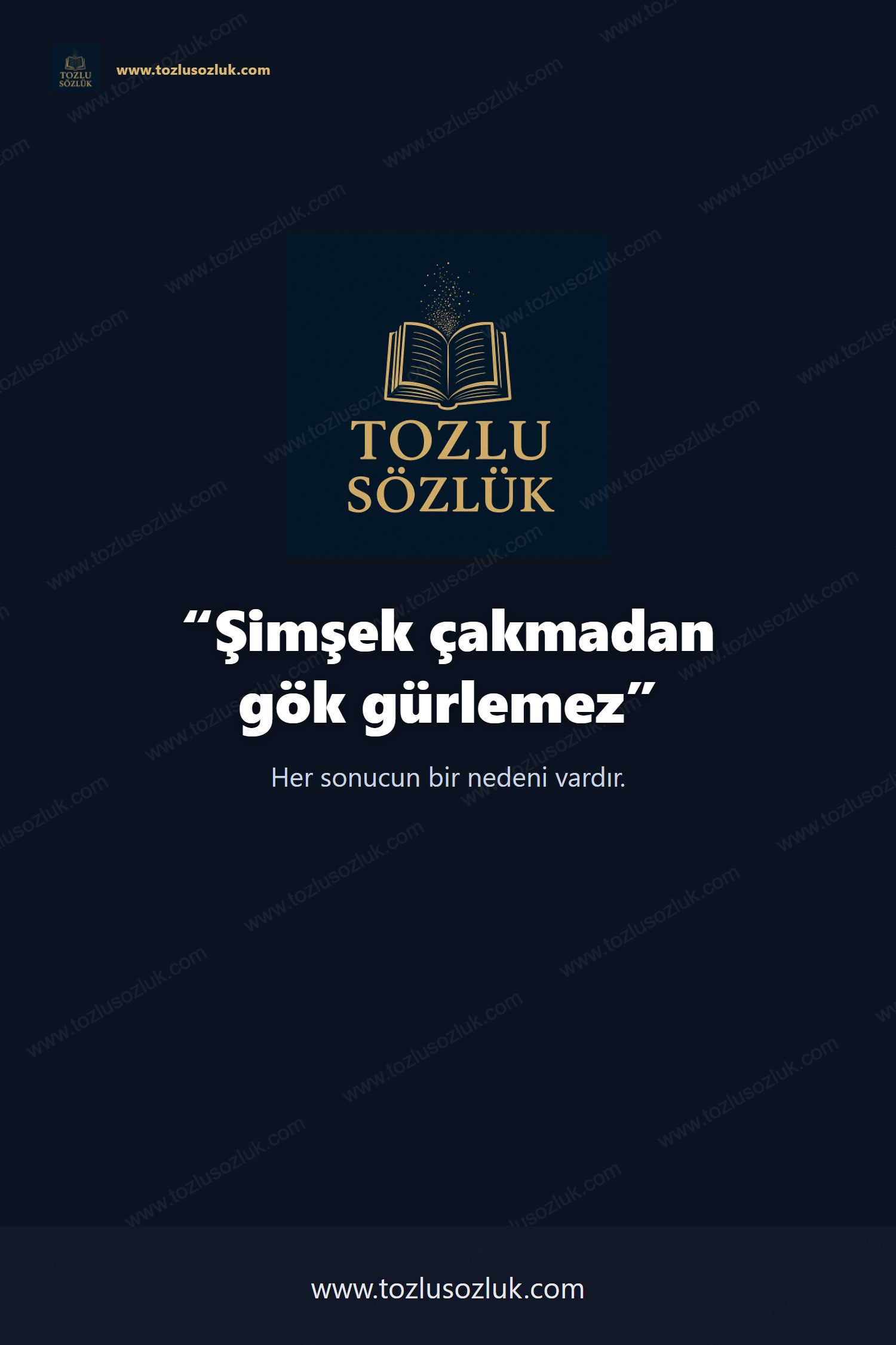 Şimşek çakmadan gök gürlemez Pinterest görseli